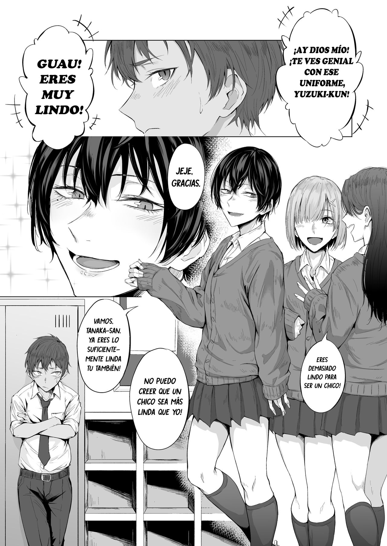 Konna no, Mou Manko da yo... Osananajimi no Gokubuto Chinpo de Josou Mesuiki o Oshiekomareta Boku My Childhood Friend Made Me Cross-dress and Femgasm with his Thick Dick  ESP page 2 full