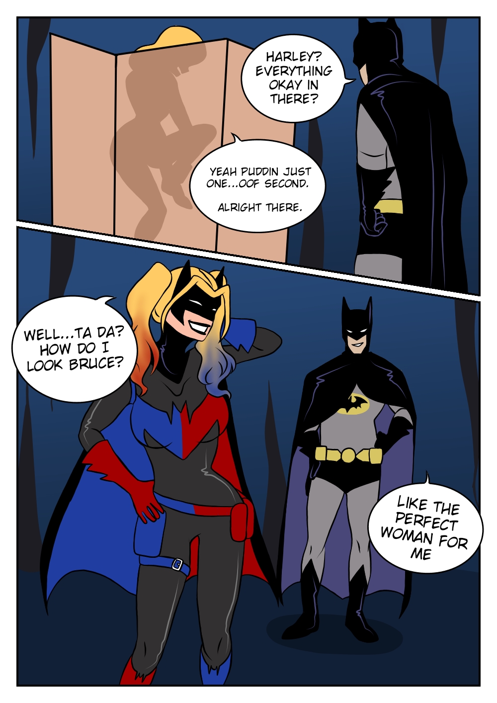 Batman and Harley Quinn page 6 full