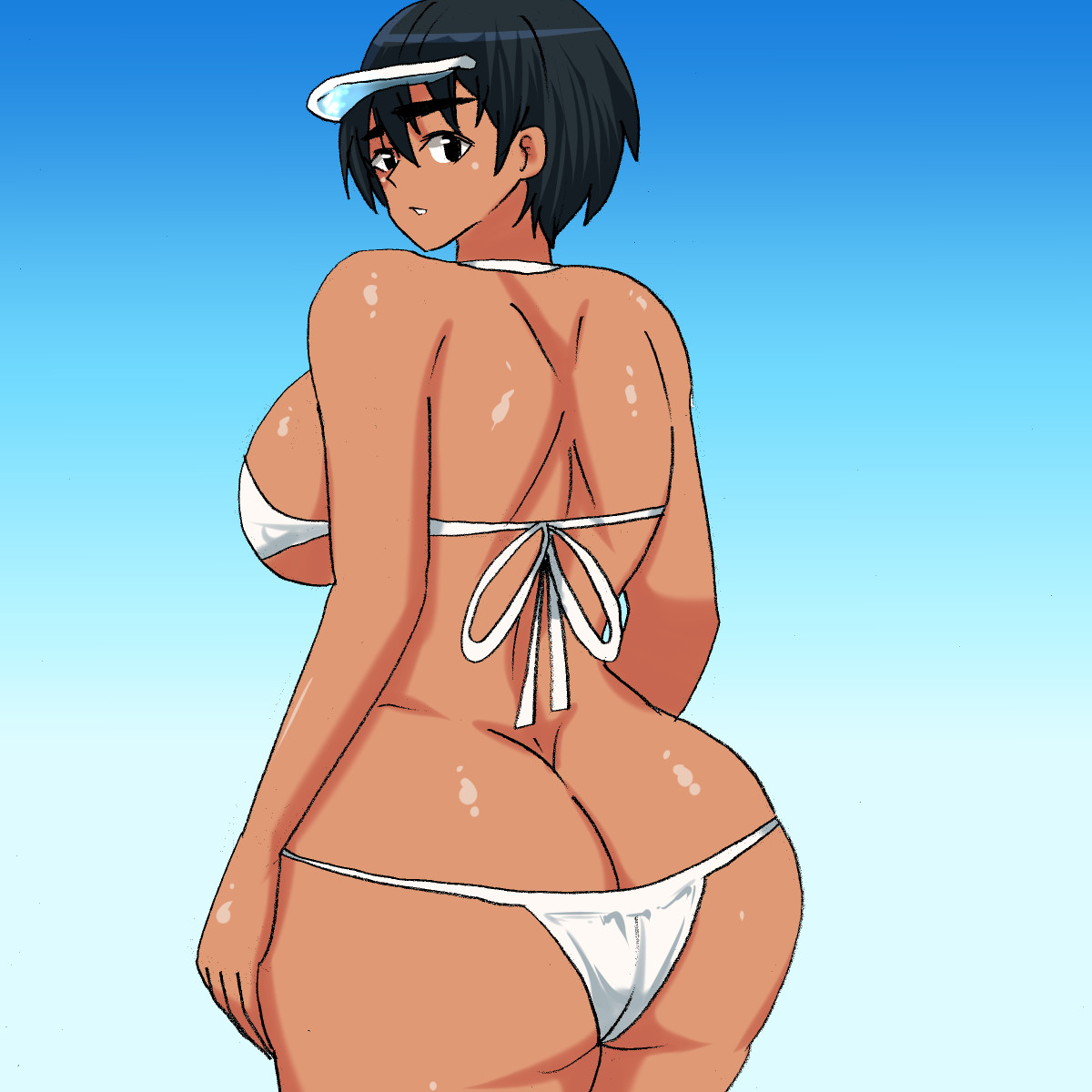 lw Bikini Mizugi o Kita Boyish Kasshoku Musume page 3 full