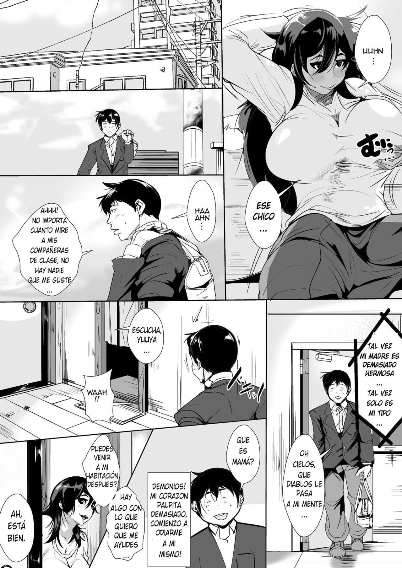 Haha ni Horeteshimatta Musuko to Kimochi o Butsukeacchau Ichiya page 8 full