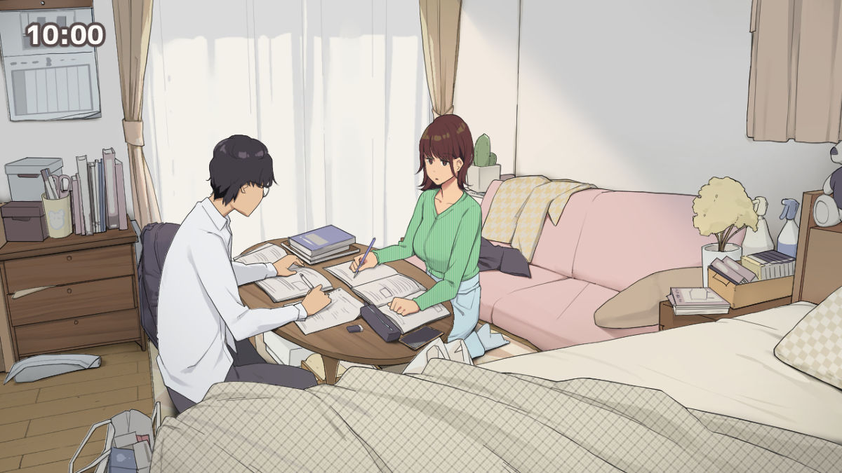 Hitorigurashi no Joshidaisei no Oheya, Tomodachi to Ichinichi Shuuchuu shite Benkyoukai shiyou to Kimeta Hi page 2 full