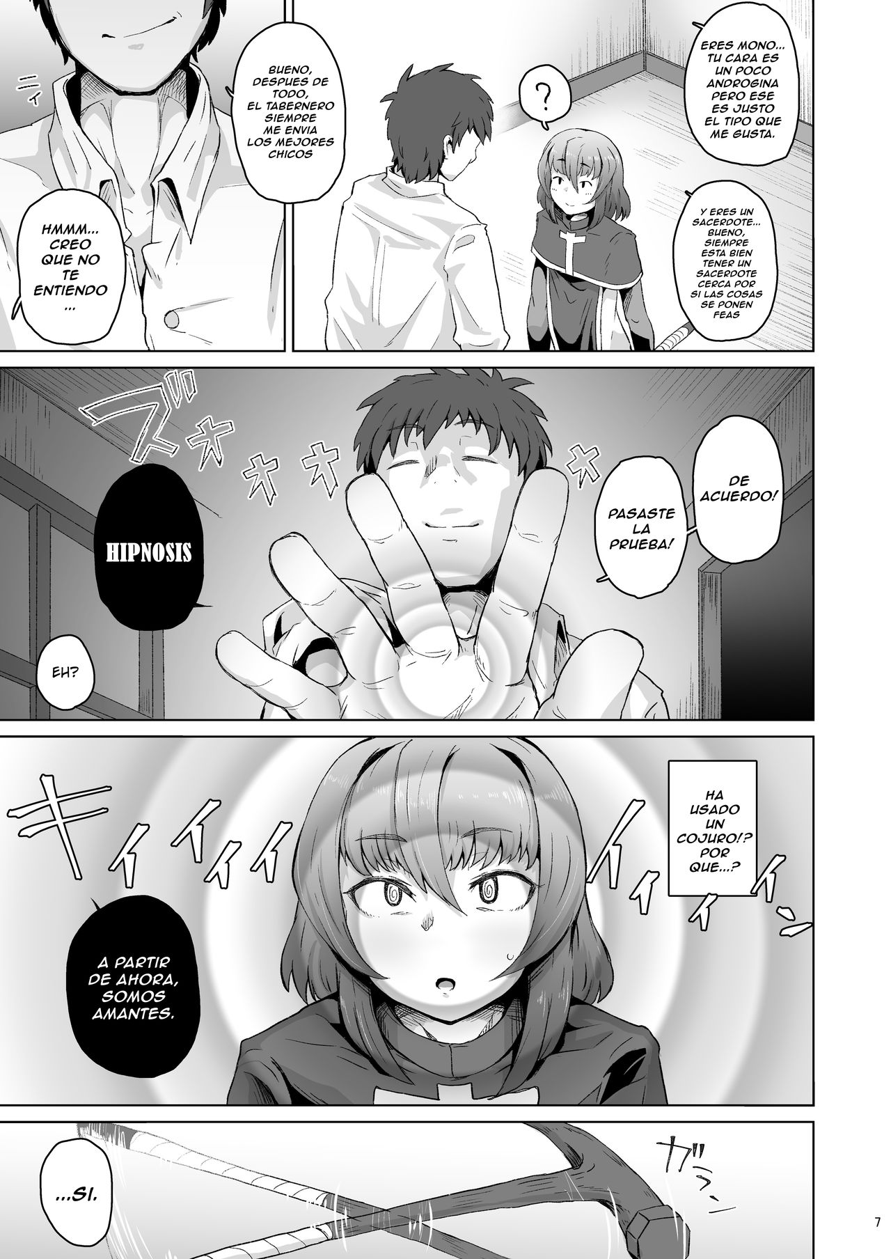 Souryo Saimin -Shasei Taboo na Otokonoko o Kyousei Ketsu Acme- | Priest Hypnosis -Forcing Celibate Crossdressing Priest to Ejaculate- page 6 full