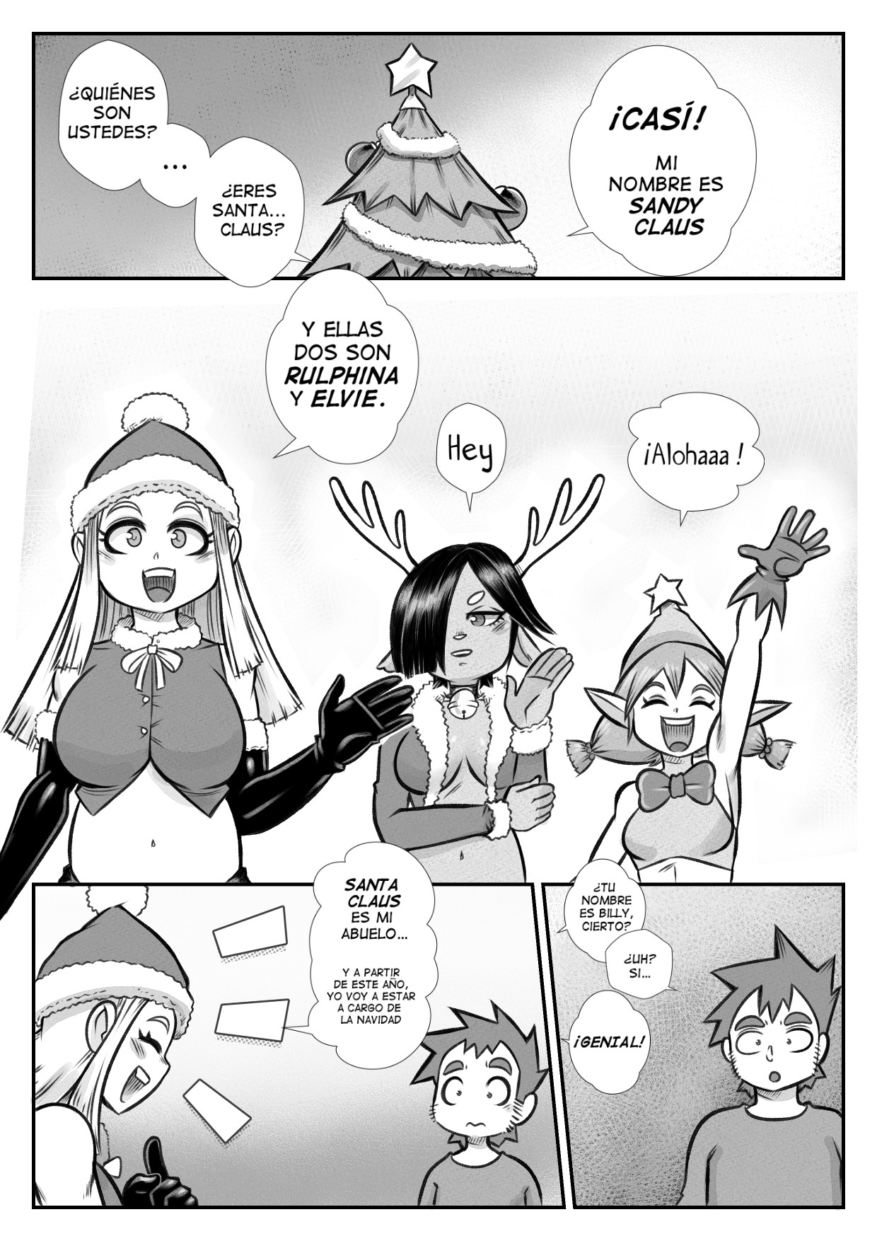 The Christmas Three -  - Complete page 8 full