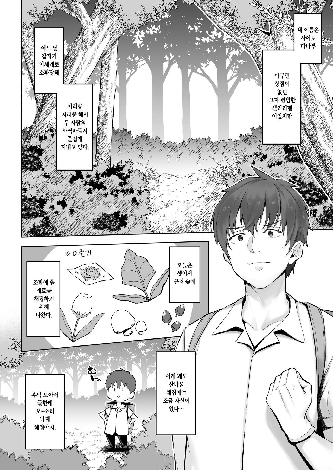 Isekai Shoukan IV Elf na Onee-san to Fushigi na Kinoko | 이세계소감 Ⅳ 엘프 누나랑 신기한 버섯 page 3 full