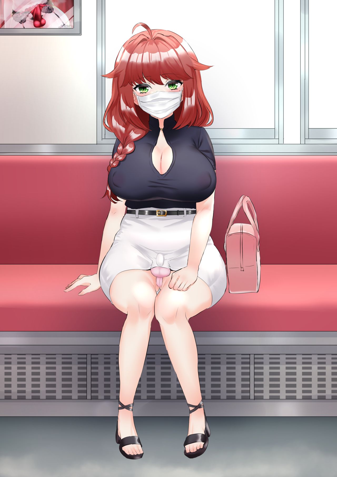 Futanari Onee-san to Iku Chinchin Densha de GO page 8 full