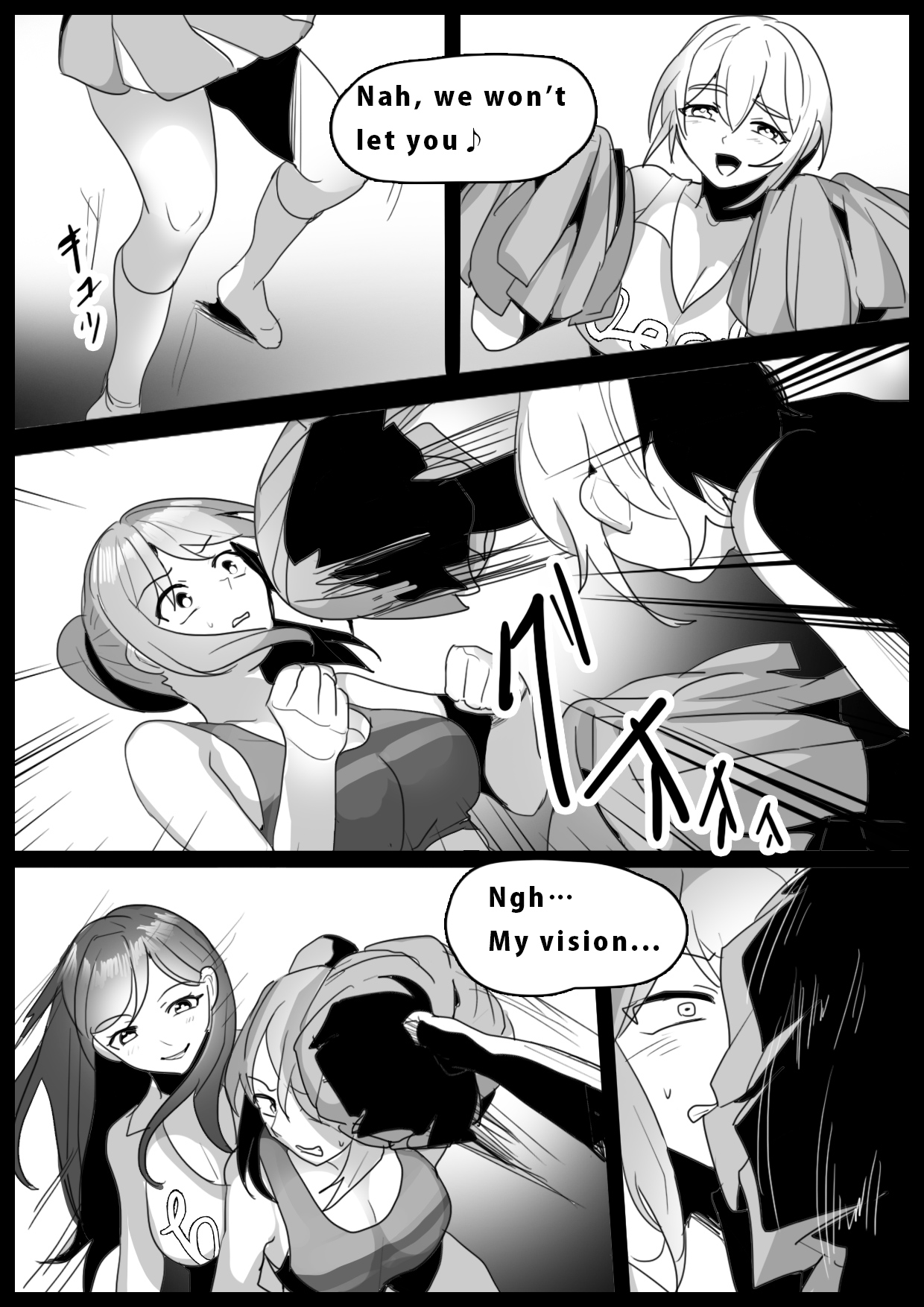 Girls Beat! Plus - Rie vs Shizuku &amp; Mia page 2 full