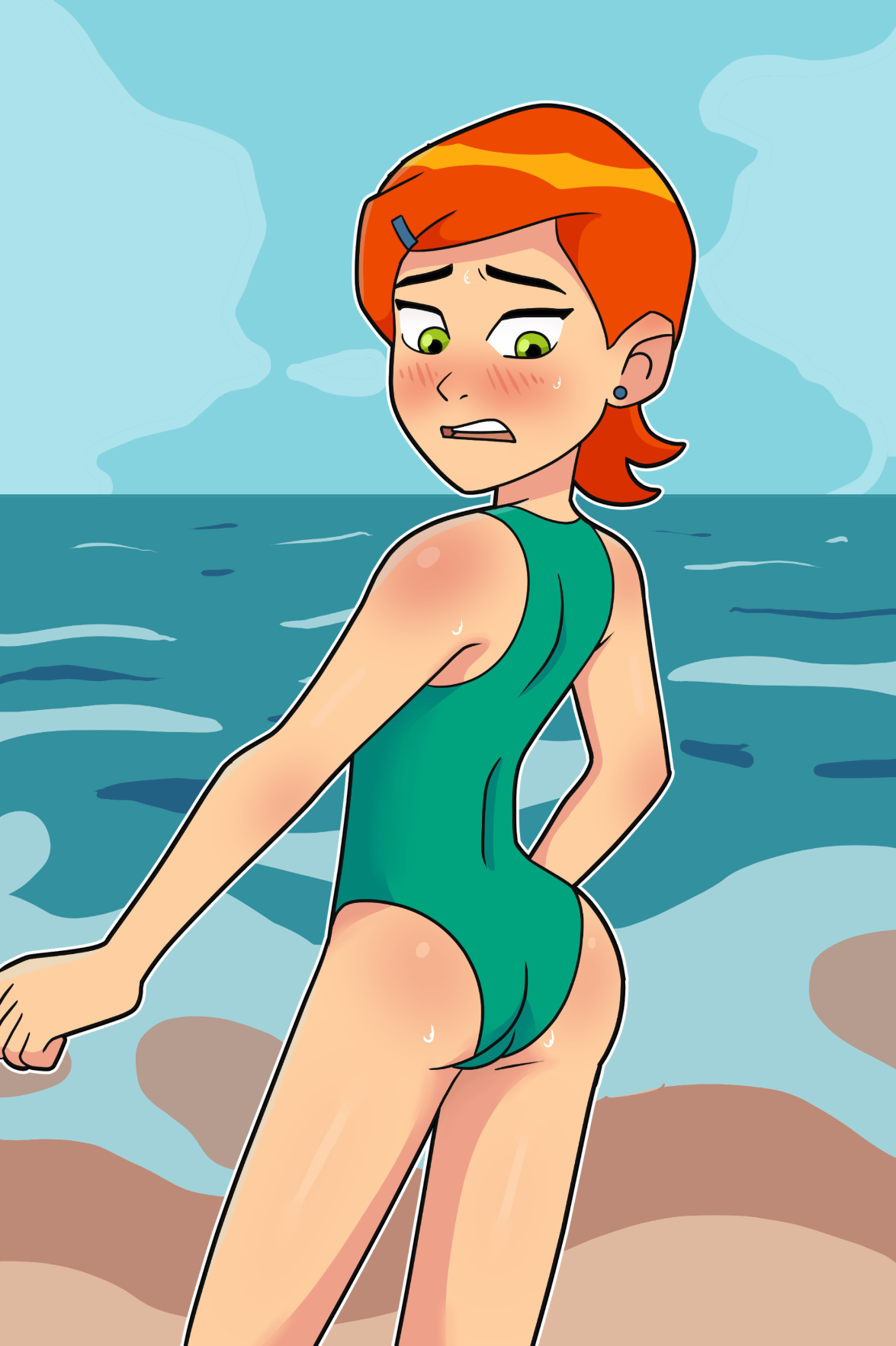 Gwen Bathing Suit Booty page 4 full
