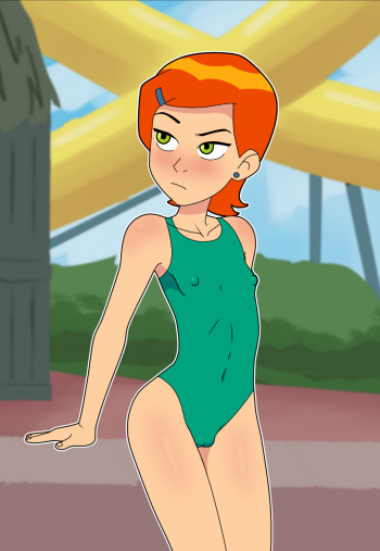 Gwen Bathing Suit Booty cover
