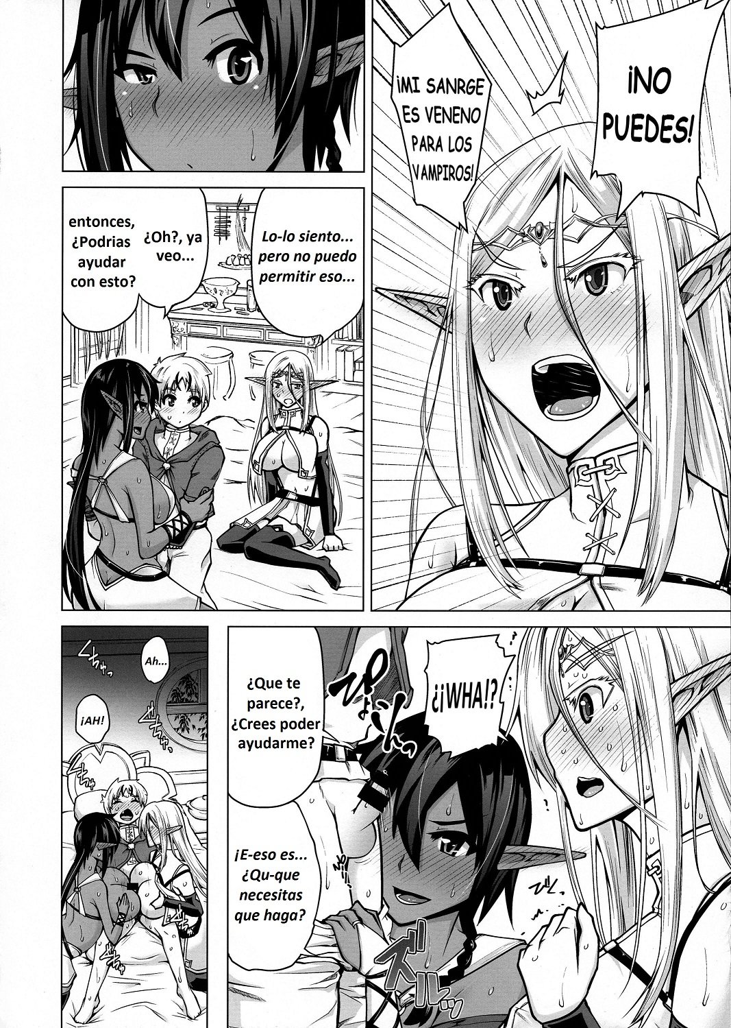 Junpaku Elf to Kasshoku Elf to Chiisana Kyuuketsuki page 10 full