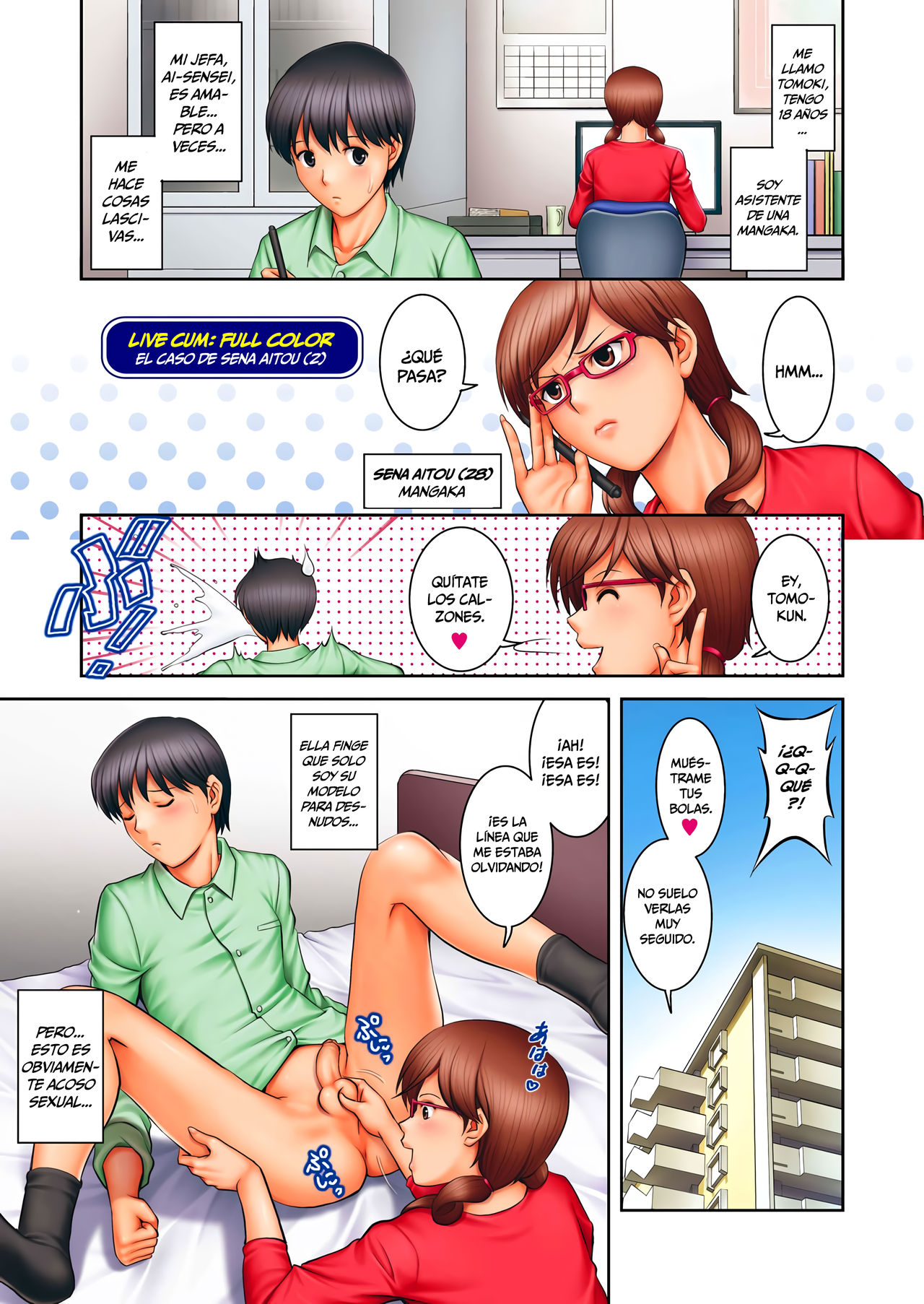 LIVE CUM Full Color Aitou Sena no Baai 1-4 | LIVE CUM Full Color - El Caso de Sena Aitou 1-4 page 6 full