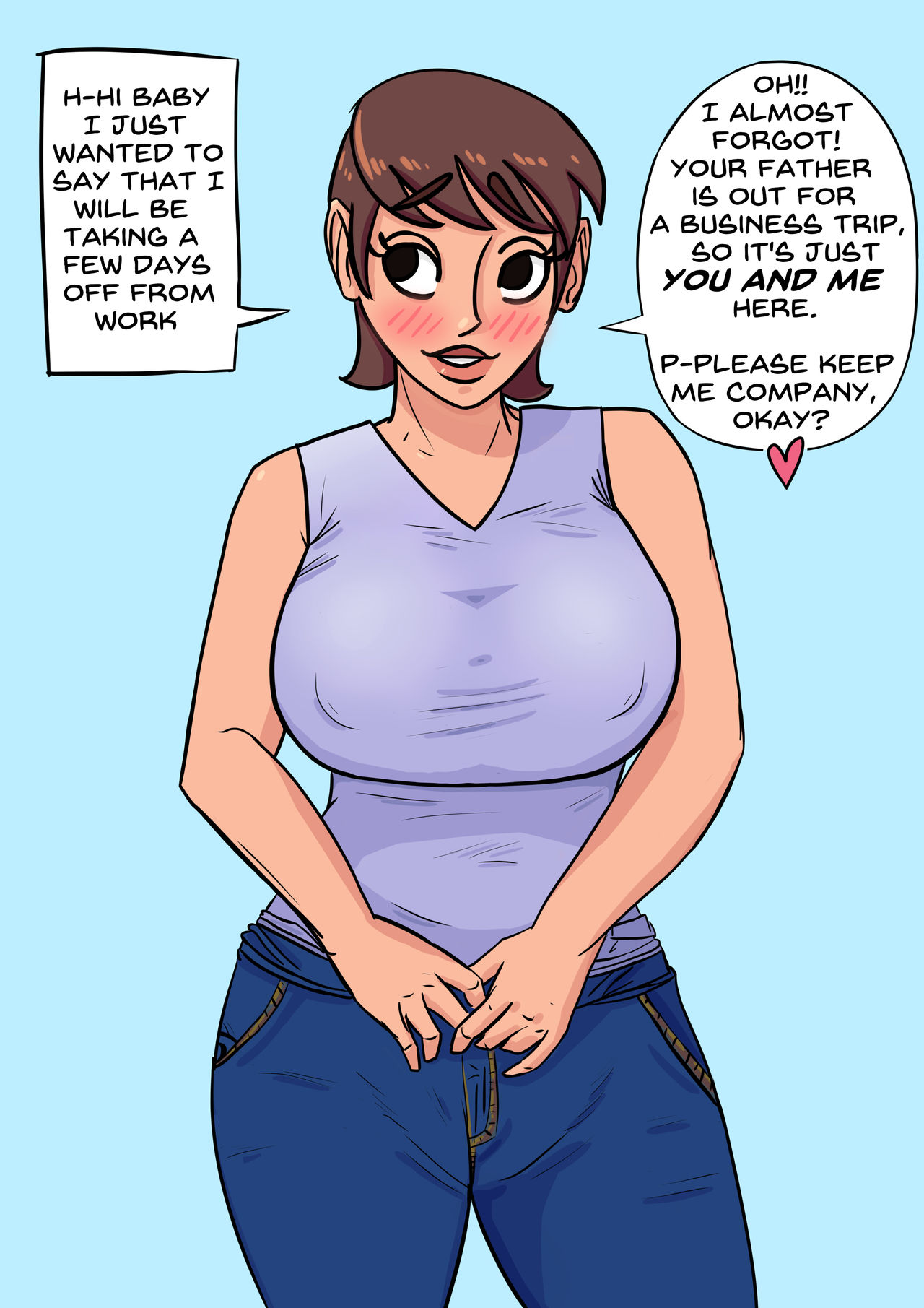 Mother and Son are Home Alone page 1 full