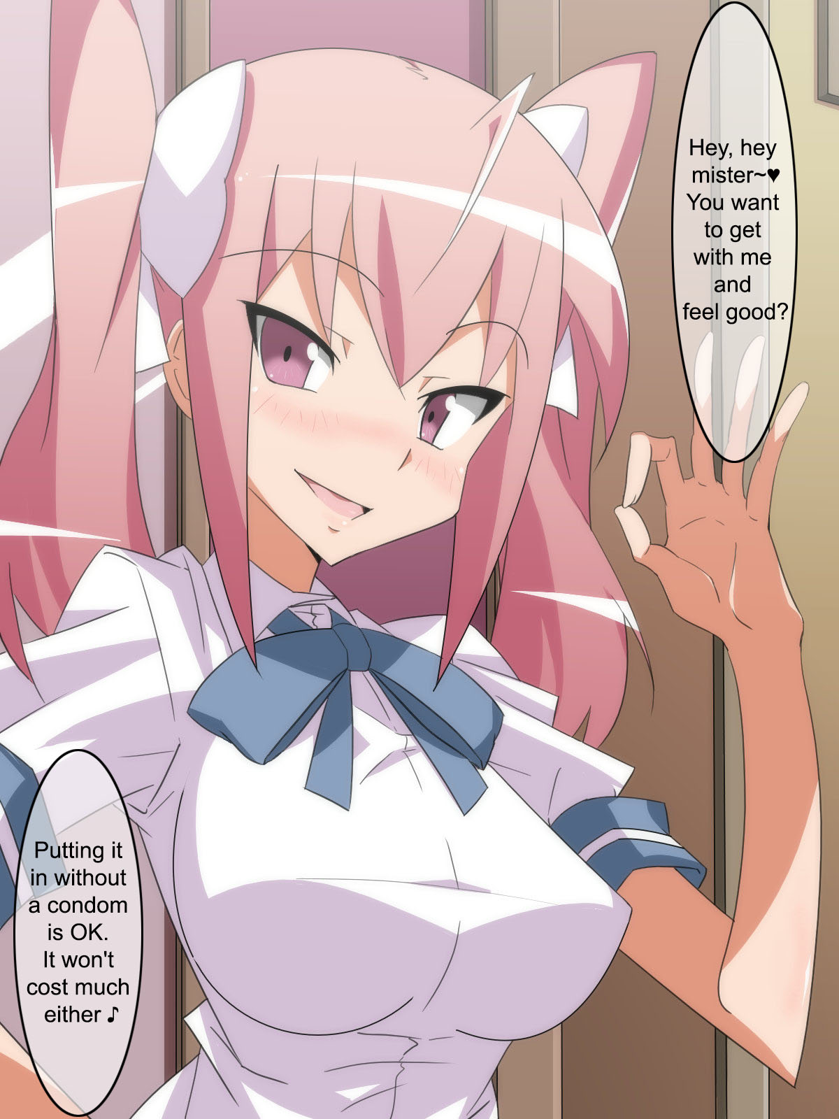Pink Kami Twintail Bitch Enkou CG Shuu page 7 full