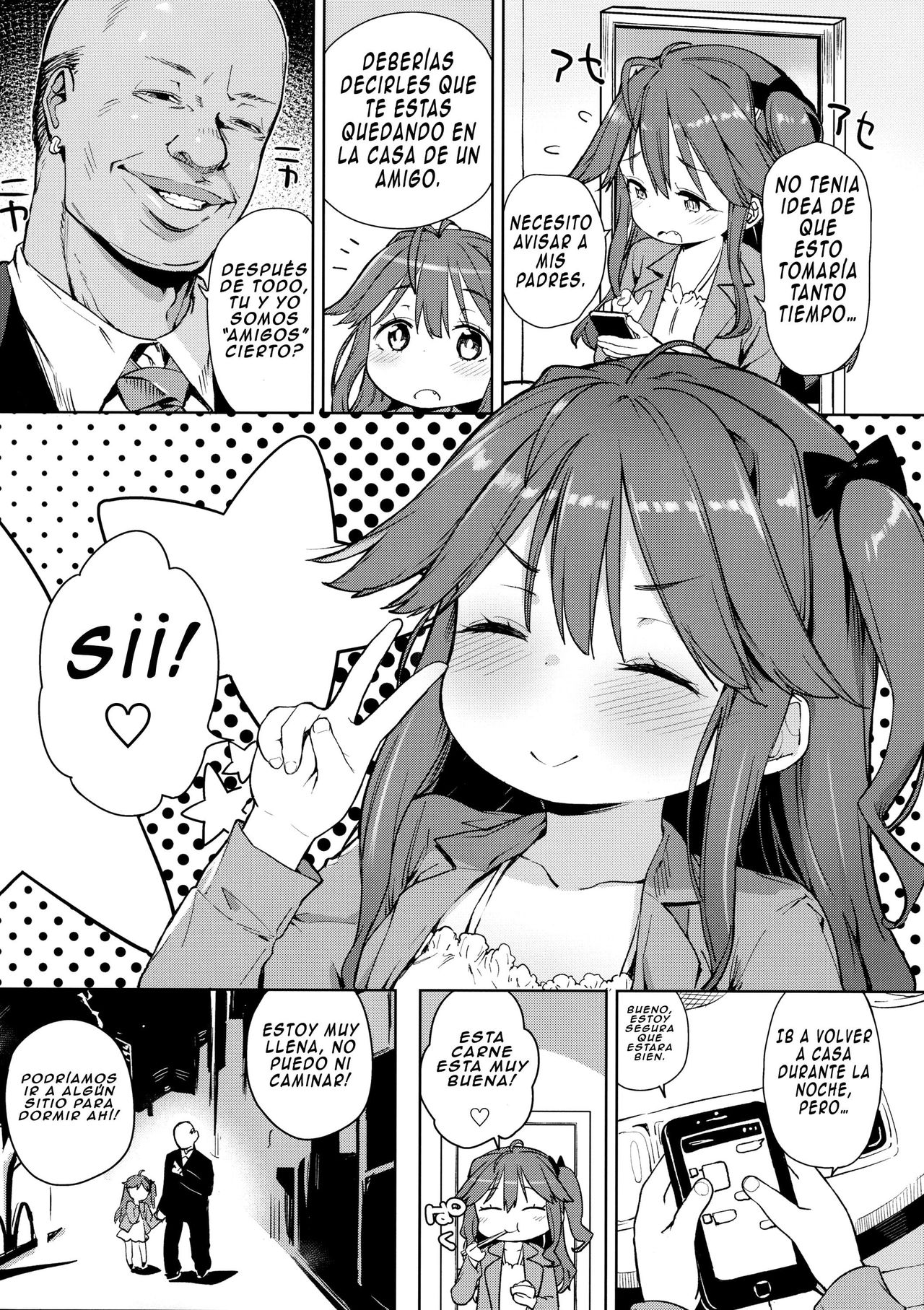 Junsuimuku na Joji ga Okanemochi no Oji-san ni Kurogal ni Sarechaimashita | A Pure and Innocent Little Girl Was Turned into A Black Gyaru By a Rich Old Man page 3 full