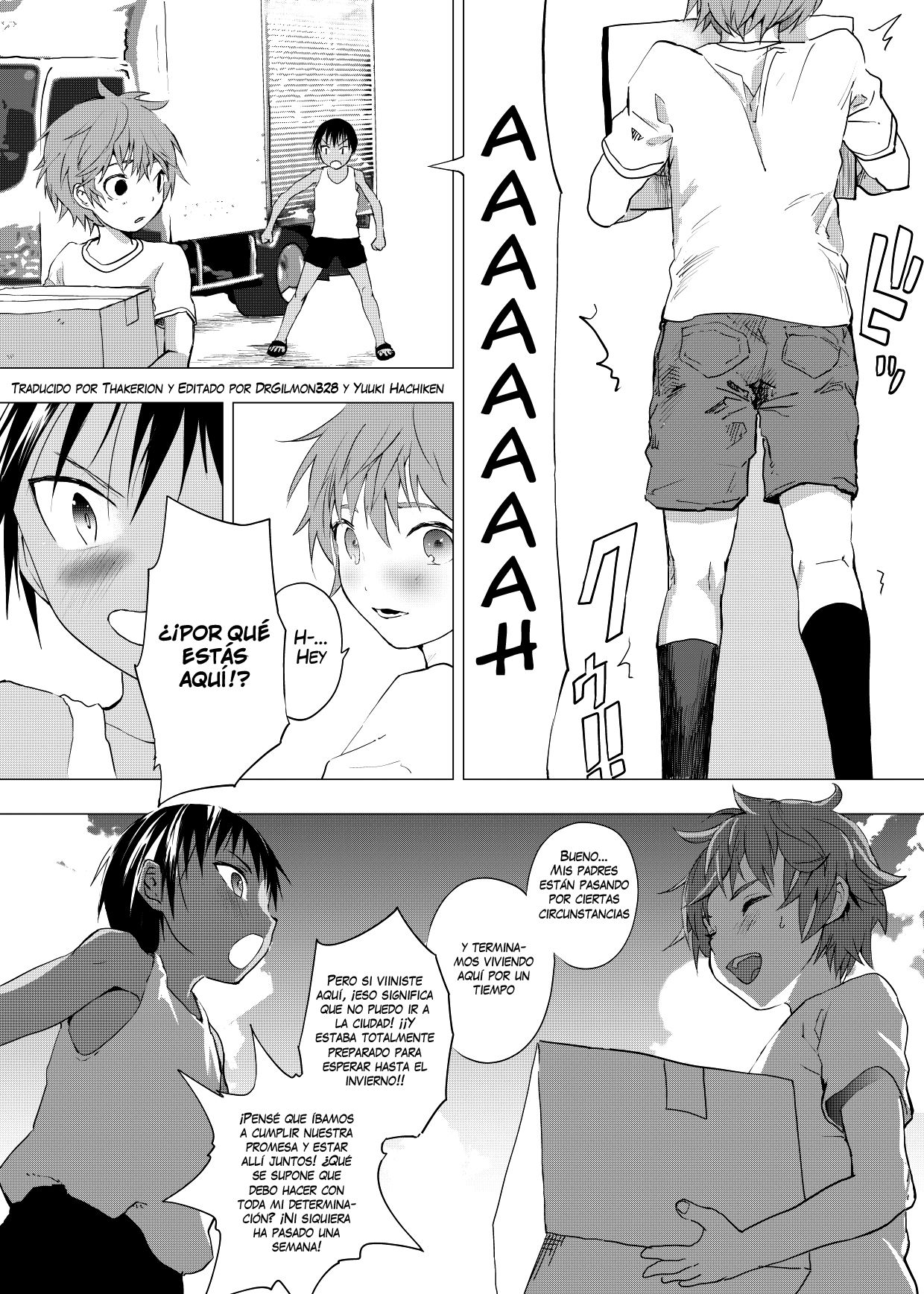 Inaka no Uke Shounen to Tokai no Seme Shounen no Ero Manga | Manga erótico de un chico uke del campo y un seme citadino Ch. 2 page 7 full