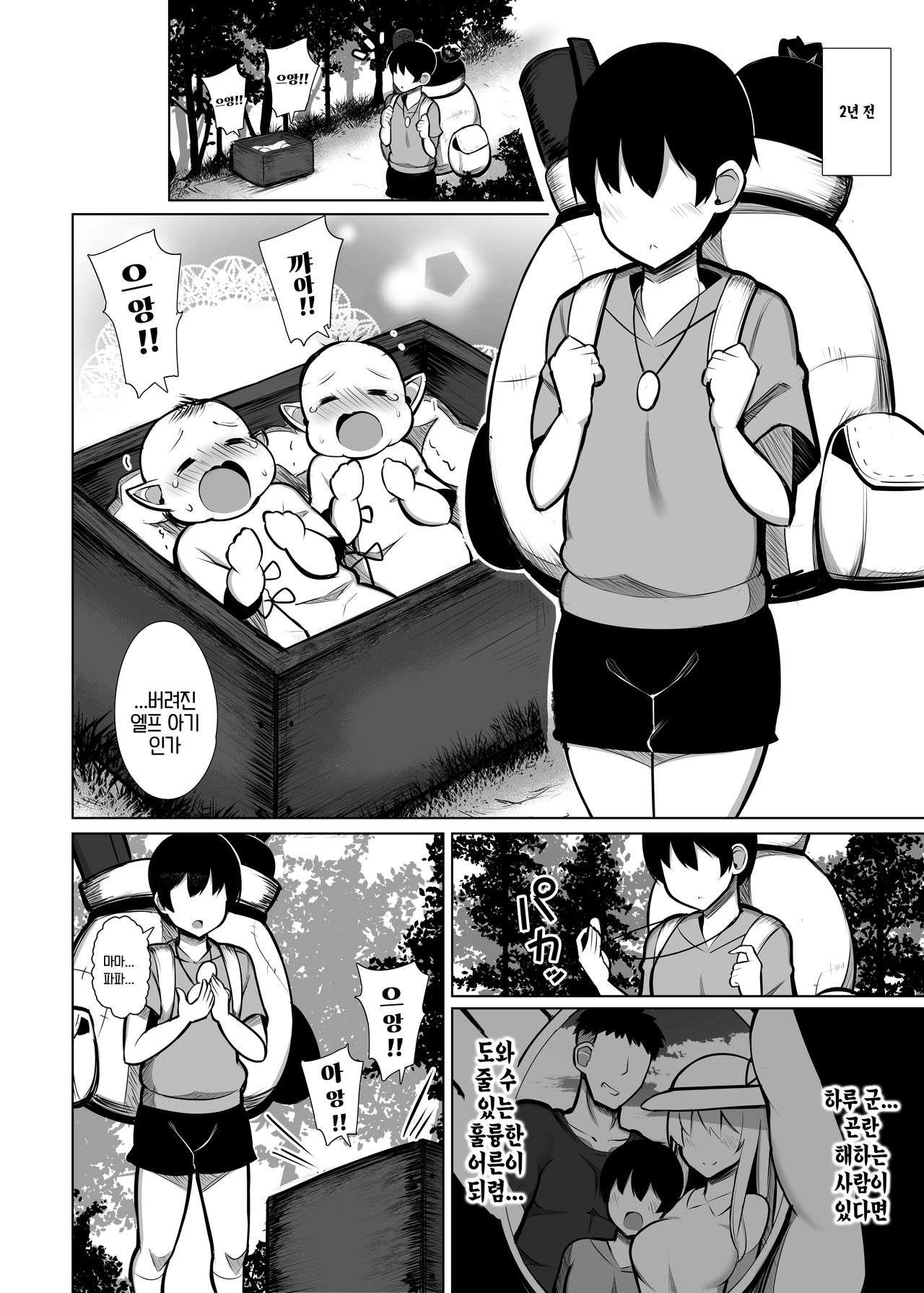 Hirotta sute Elf-tachi ni dekiai sarete shikareru made no hanashi | 주운 버려진 엘프들에게 마구 사랑받으며 깔릴 때까지의 이야기 page 4 full