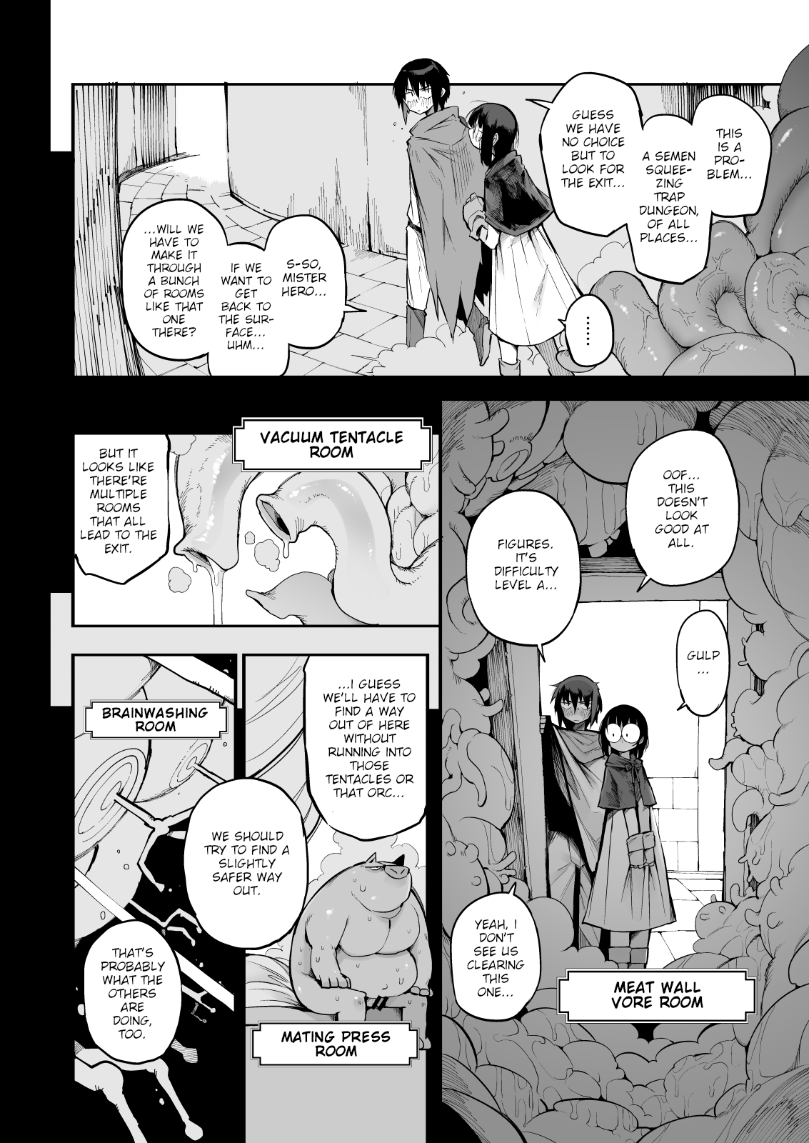 Sakusei Dungeon Kouryaku ni Mukanai Jimiko no S-kyuu Dosukebe Status | Escaping a semen squeezing dungeon with a modest girl who I really didn't expect to have S-rank slut stats page 5 full