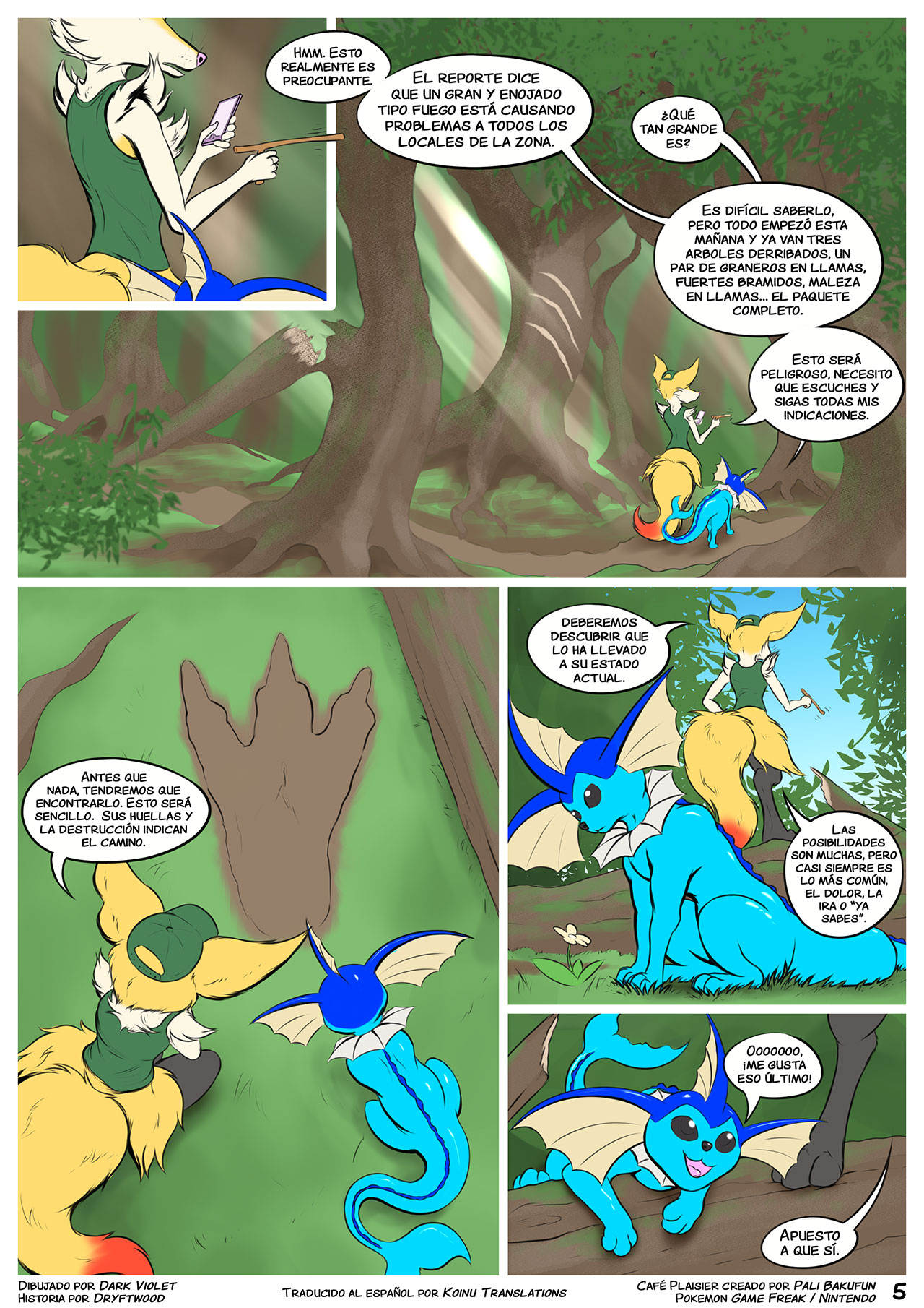 Café Plaisir: Dowsing Flames page 6 full