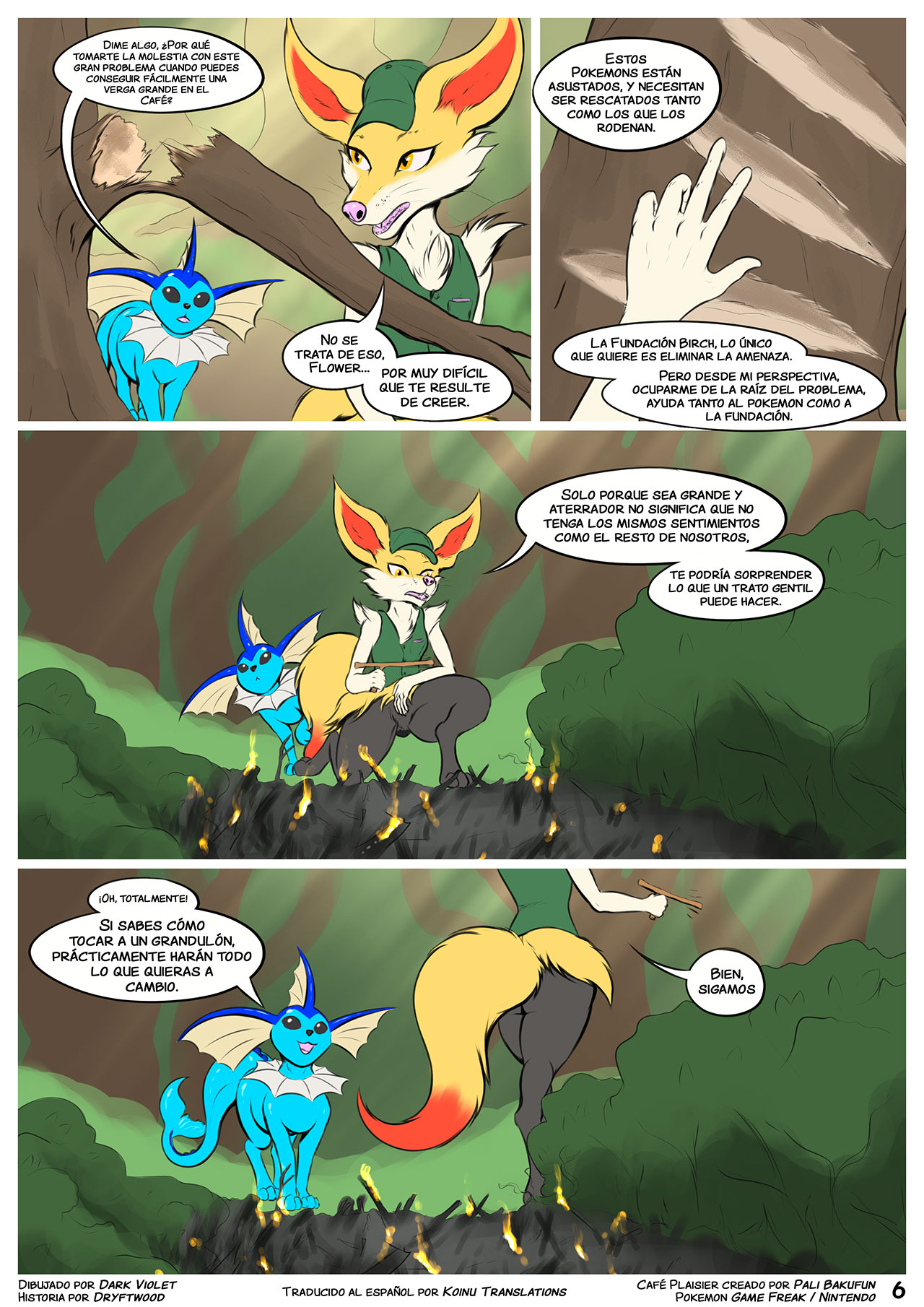Café Plaisir: Dowsing Flames page 7 full