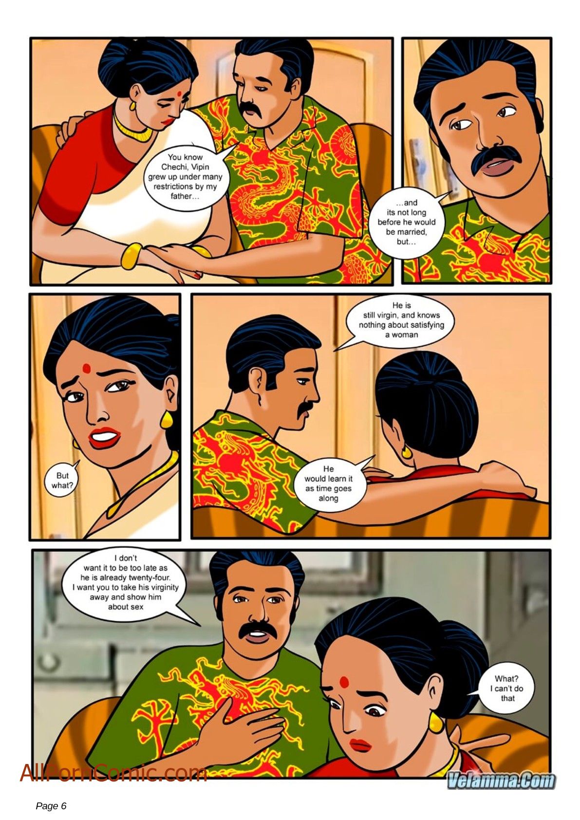 Velamma #9 page 6 full