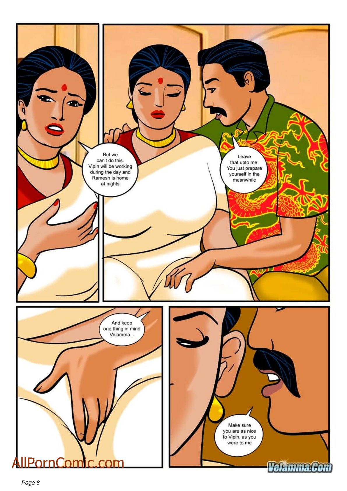 Velamma #9 page 8 full