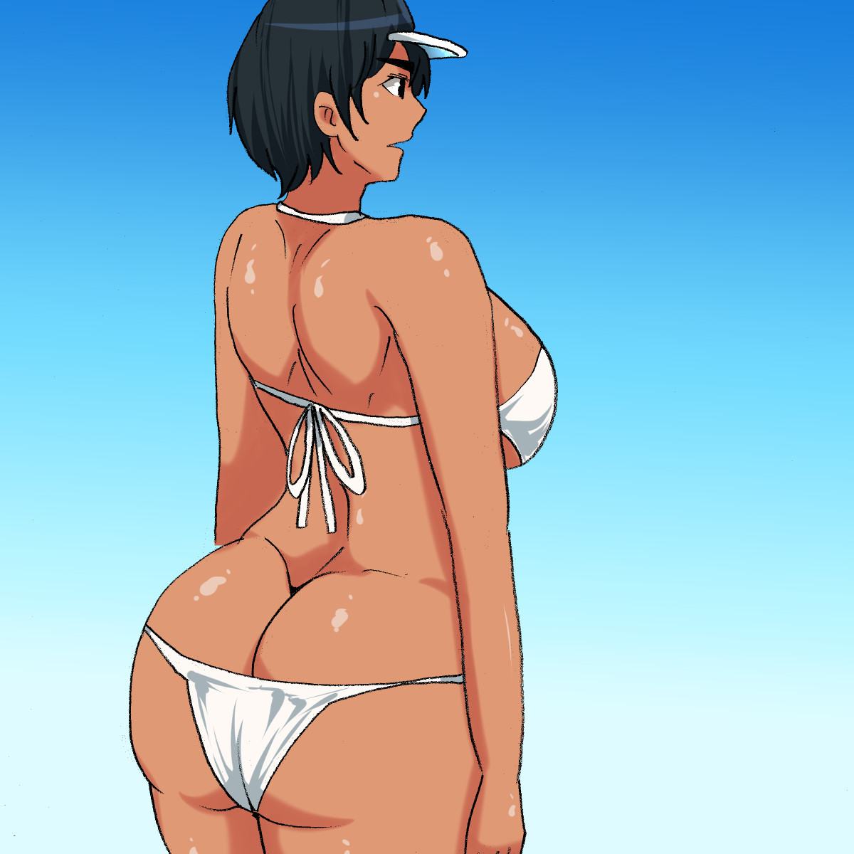 lu Bikini Mizugi o Kita Boyish Kasshoku Musume page 7 full