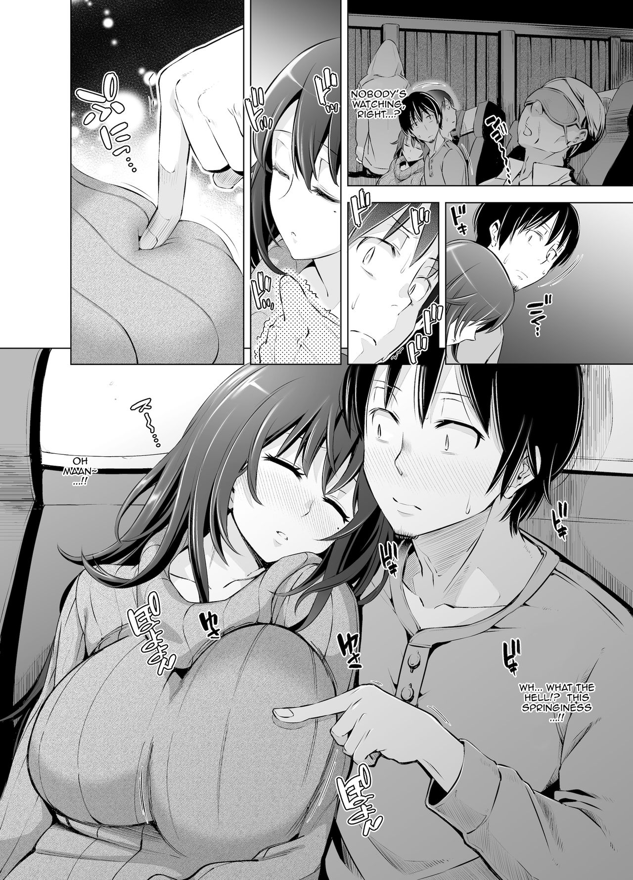 Yakou Bus de Tonariawaseta Kyonyuu JD ni Itazura shitetara Saigo made Ikechatta Ken. | The Case Of Groping a Big Breasted College Girl On a Night Train Until She Came page 5 full