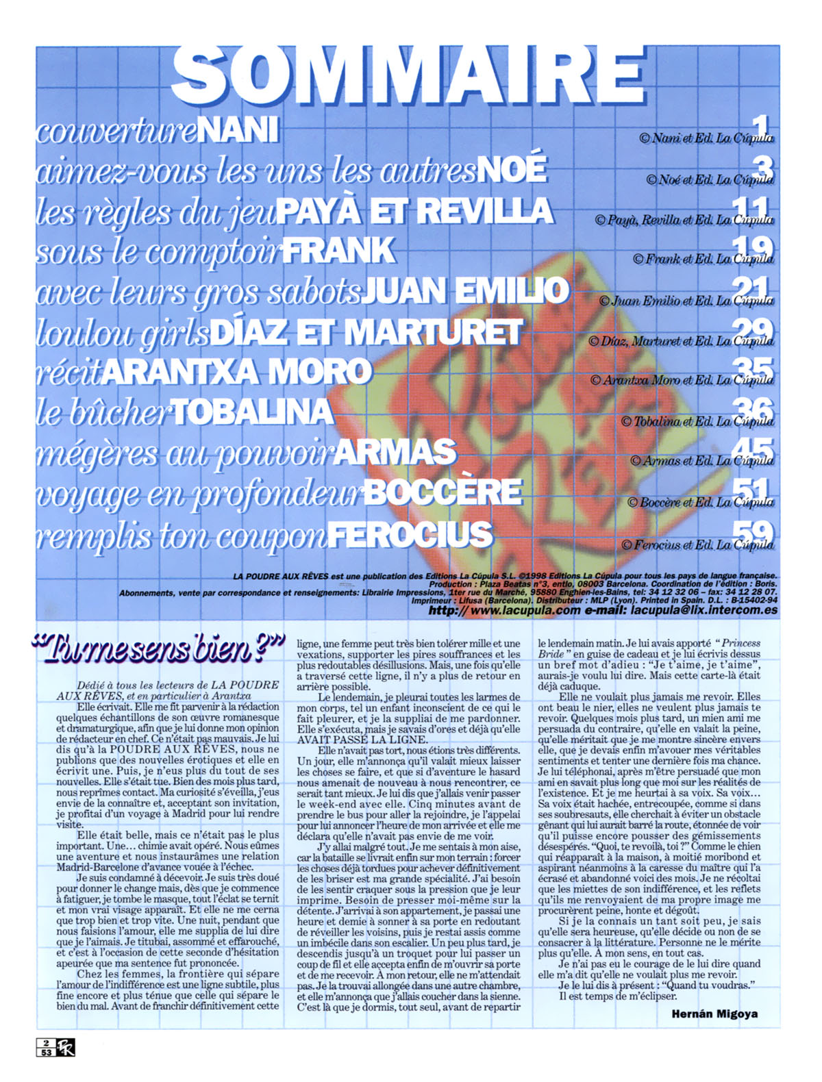 La Poudre Aux Reves  - Volume 53 page 2 full