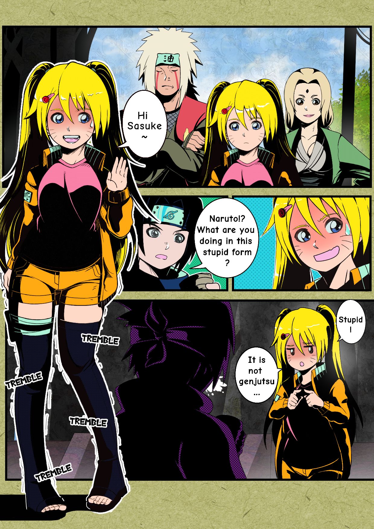 Naruto TSF Comic Series page 2 full