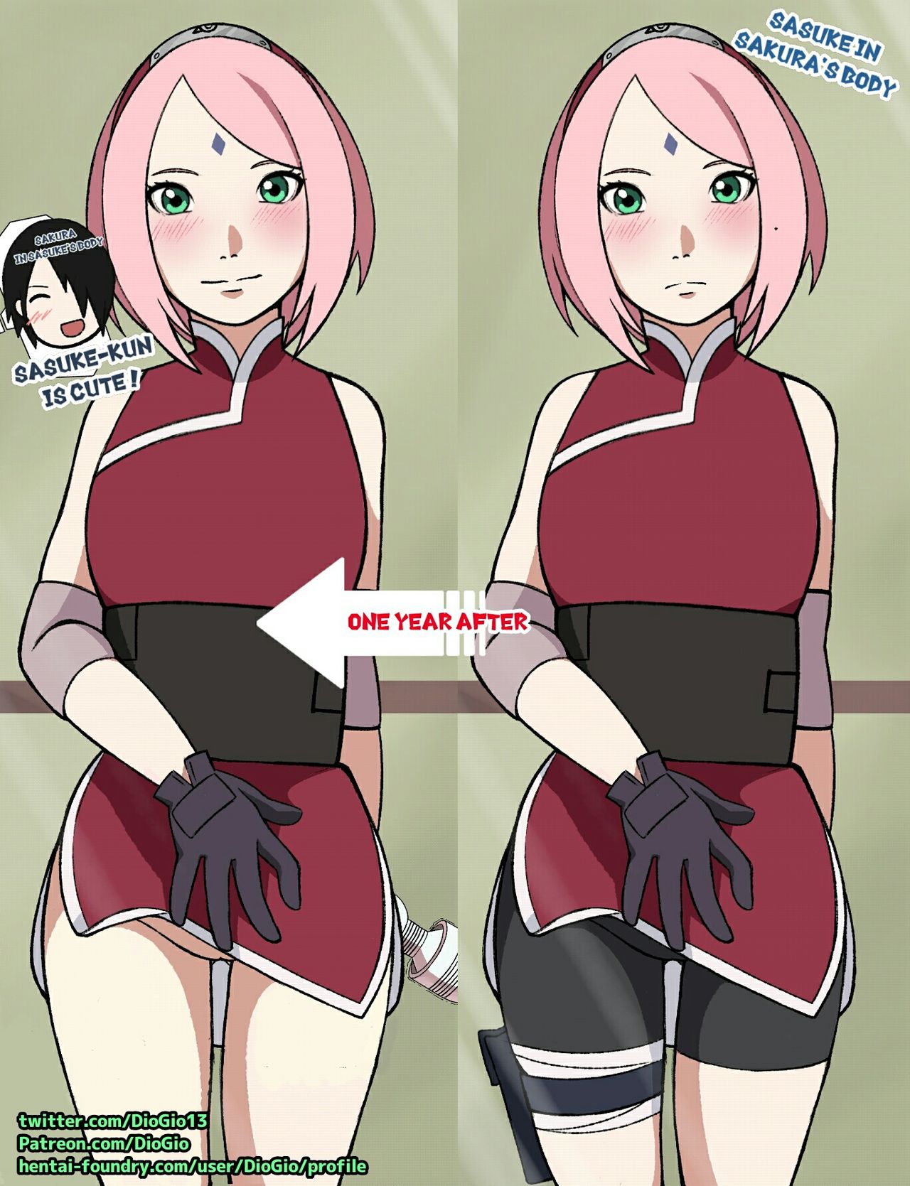 Naruto TSF Comic Series page 9 full