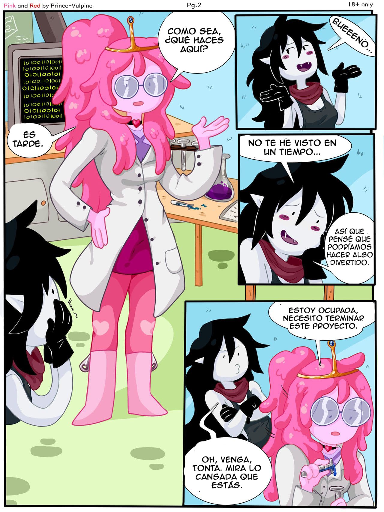 Pink and Red: Bubbline Comic page 3 full