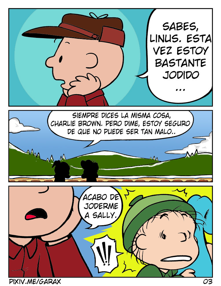 You are a  fucker, Charlie Brown page 3 full