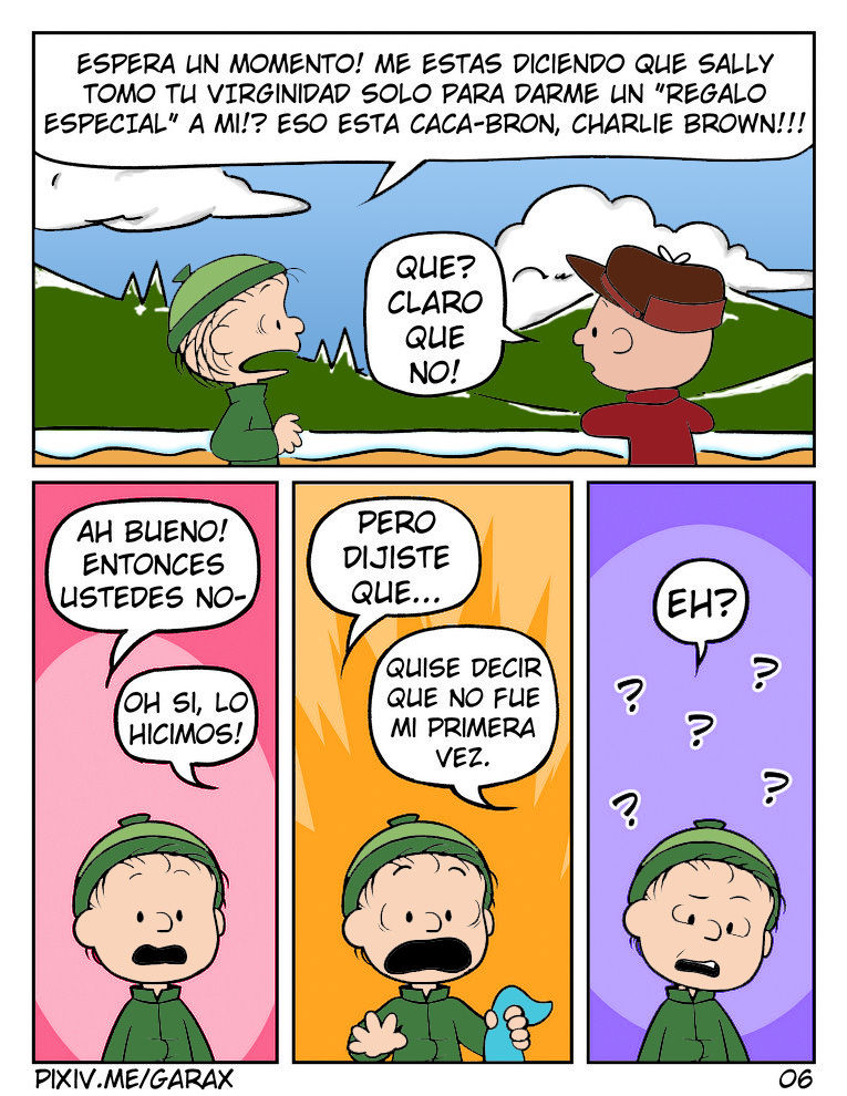 You are a  fucker, Charlie Brown page 6 full