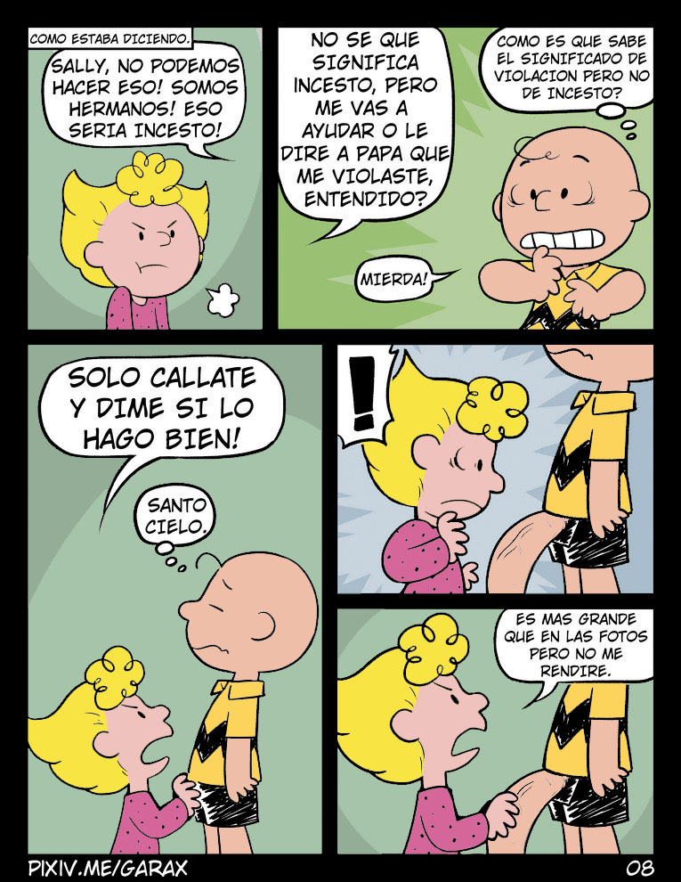 You are a  fucker, Charlie Brown page 8 full