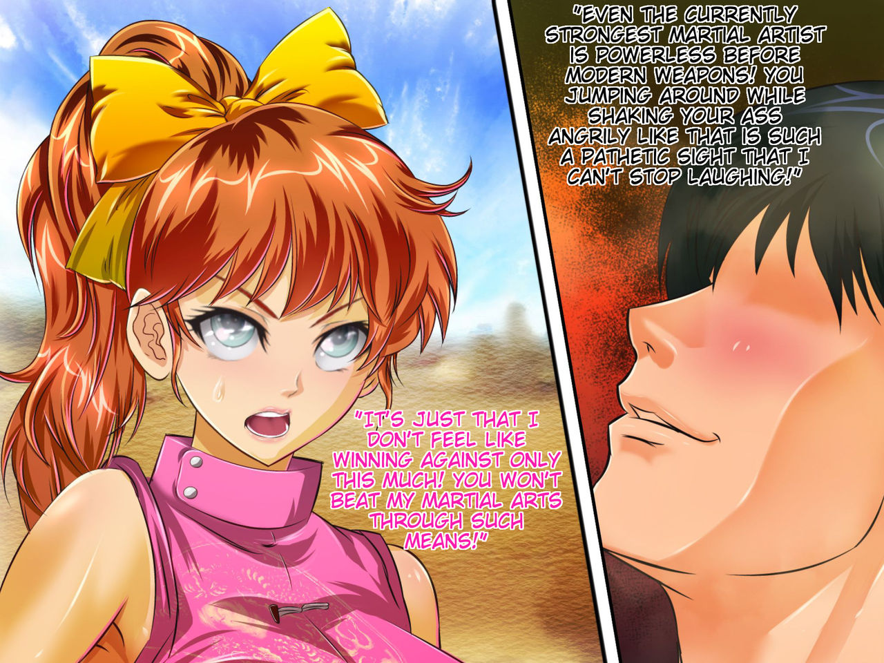Muten no Kaito ~Kakutou Bishoujo Mana Muzan ni Haiboku Botebara Bitch ni Otsu~ | Muten no Kaito - The female martial artist Mana is cruelly defeated and ends up a preggo-bitch page 10 full