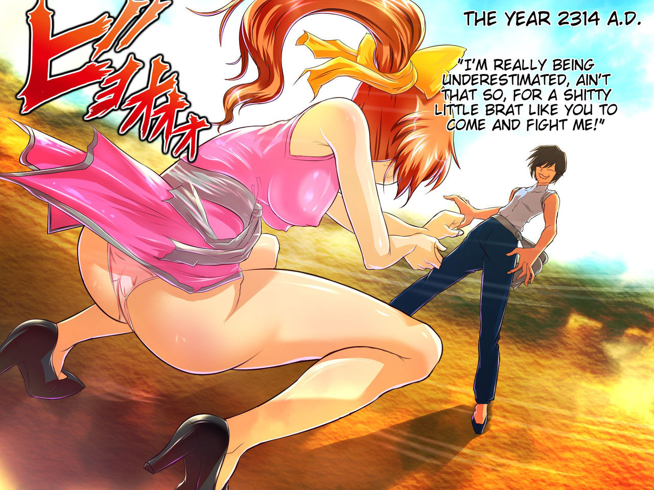 Muten no Kaito ~Kakutou Bishoujo Mana Muzan ni Haiboku Botebara Bitch ni Otsu~ | Muten no Kaito - The female martial artist Mana is cruelly defeated and ends up a preggo-bitch page 2 full