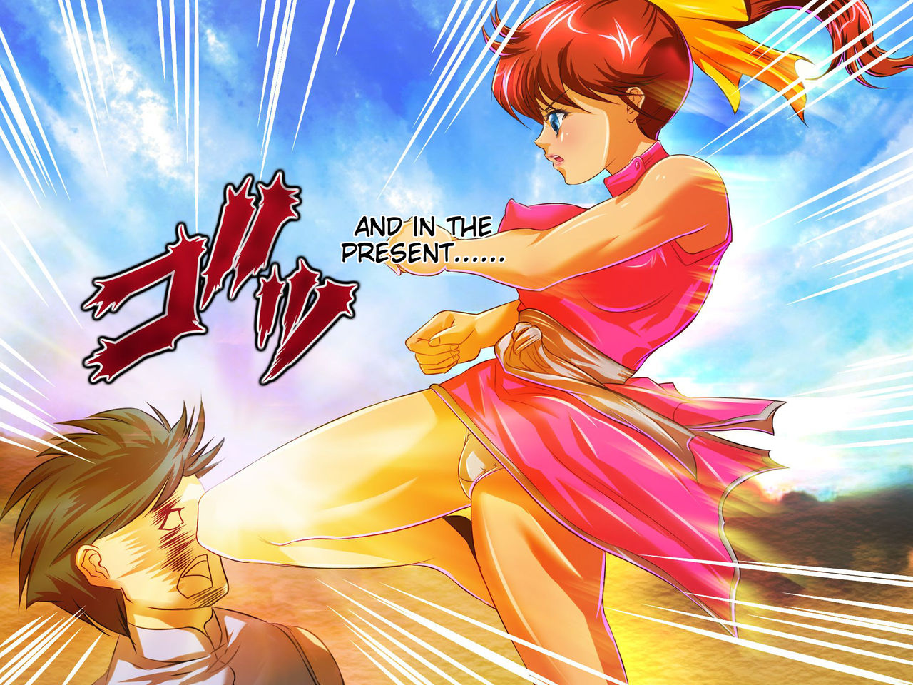 Muten no Kaito ~Kakutou Bishoujo Mana Muzan ni Haiboku Botebara Bitch ni Otsu~ | Muten no Kaito - The female martial artist Mana is cruelly defeated and ends up a preggo-bitch page 6 full