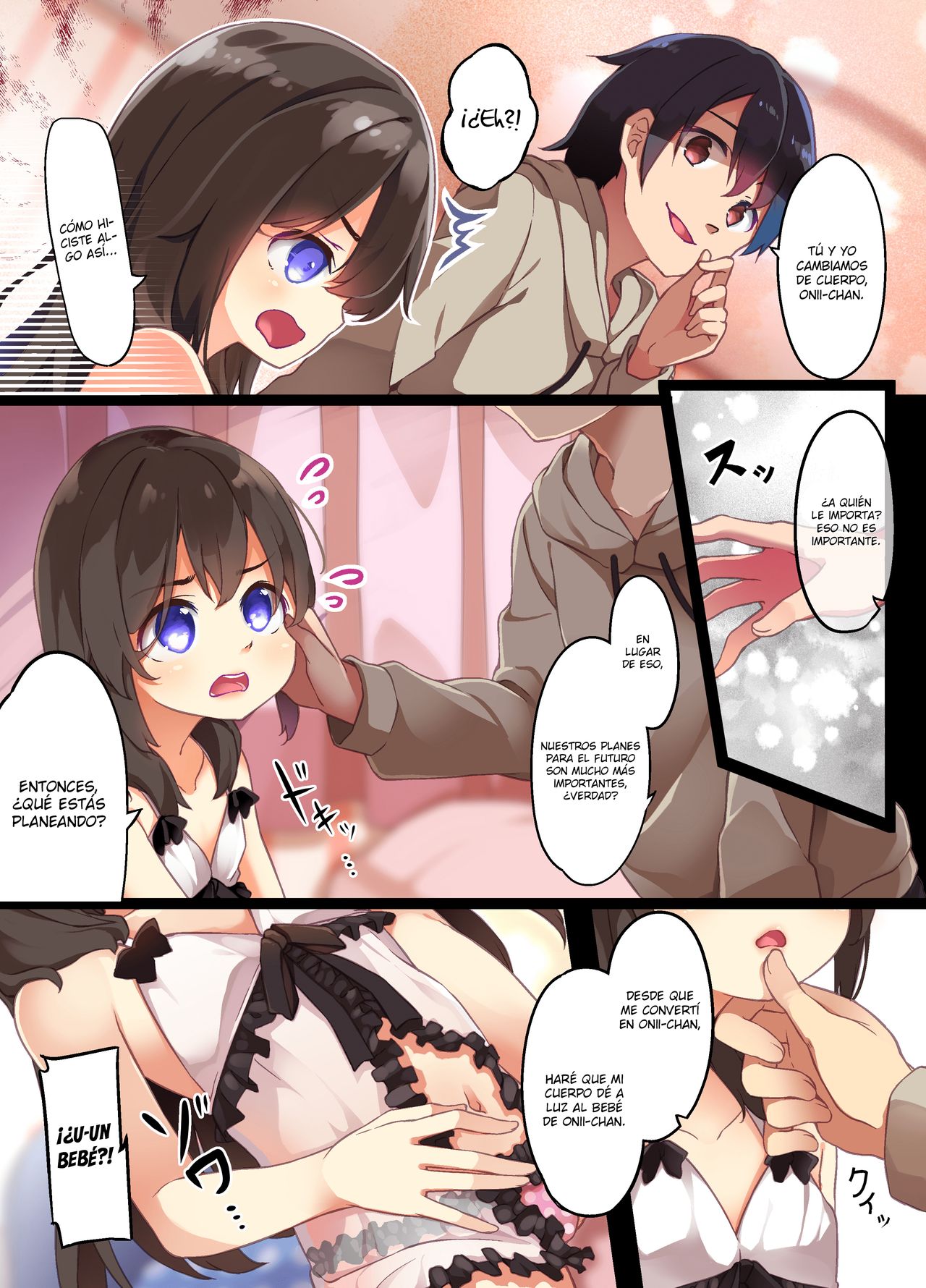A Yandere Little Sister Wants to Be Impregnated by Her Big Brother, So She Switches Bodies With Him and They Have Baby-Making Sex page 10 full