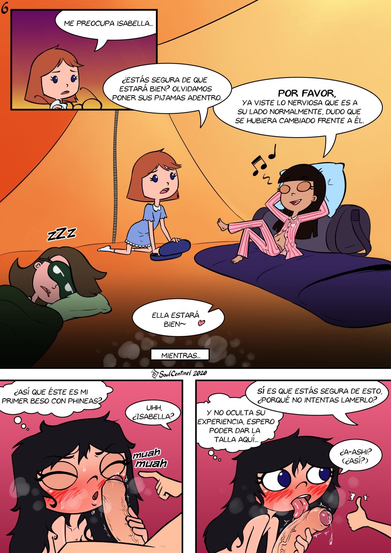 Pitching Tents Colored   Complete page 8 full