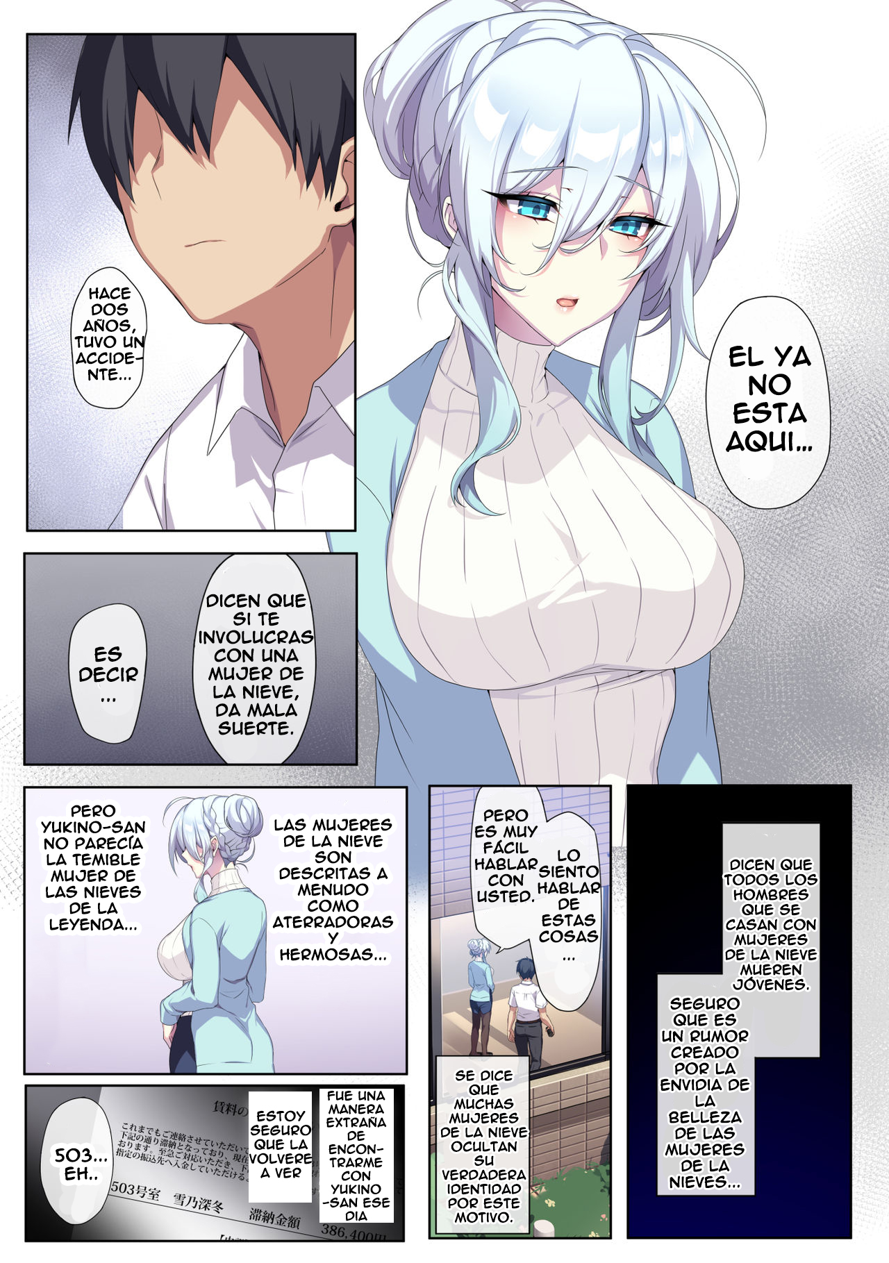 Hitozukiai ga Nigate na Miboujin no Yukionna-san to Noroi no Yubiwa page 6 full