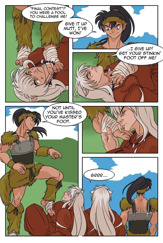 Kouga x Inuyasha Foot worship page 2 full
