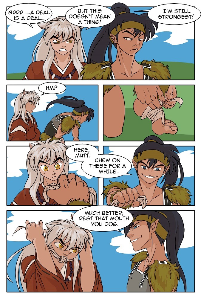 Kouga x Inuyasha Foot worship page 3 full