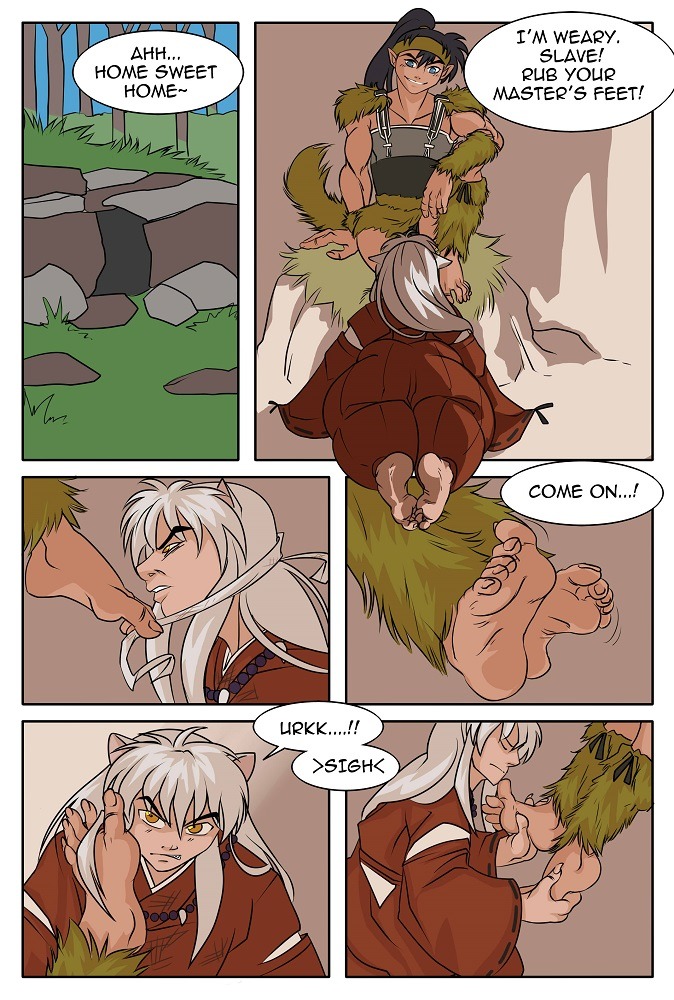 Kouga x Inuyasha Foot worship page 5 full