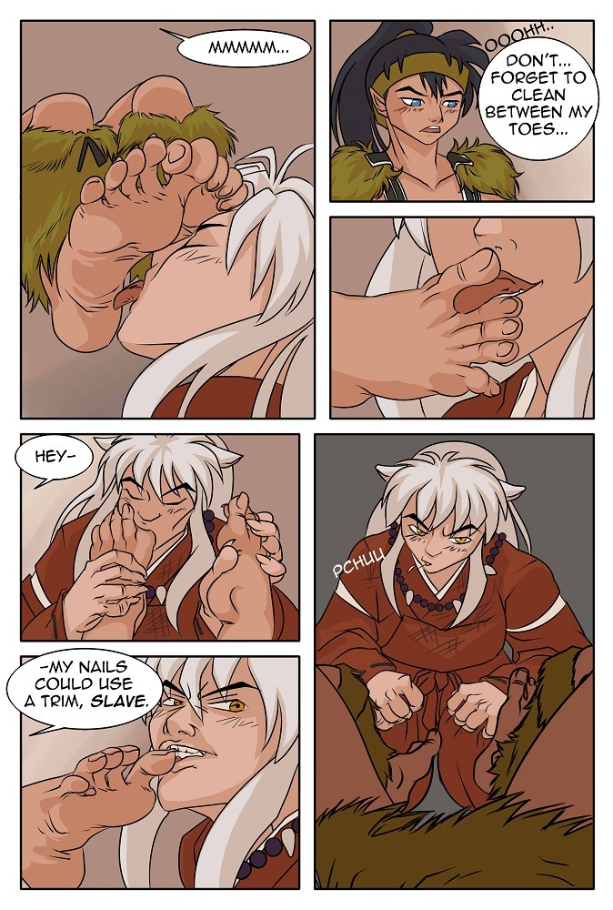Kouga x Inuyasha Foot worship page 7 full