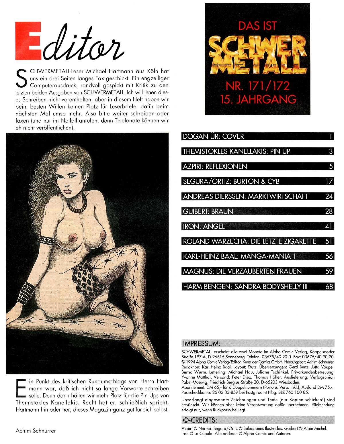 Schwermetall #171-172 page 2 full