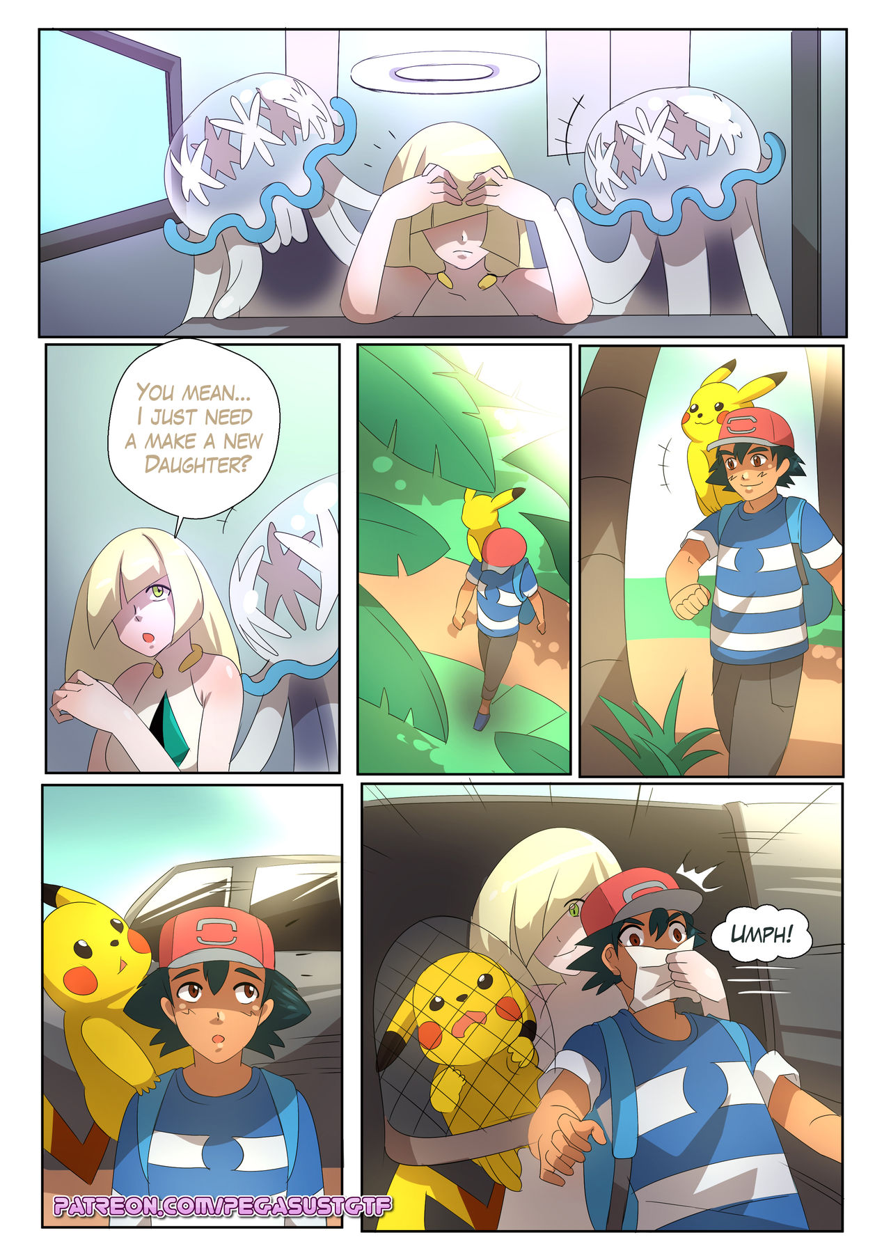 Ash into Lillie page 1 full