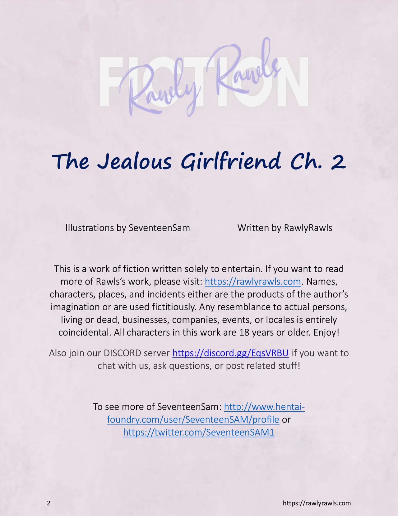 The Jealous Girlfriend Chapter 2: Rawly Rawls Fiction page 2 full