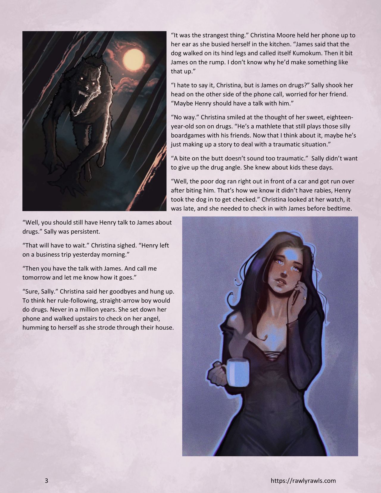 Coyote's Trick Chapter 1: Rawly Rawls Fiction page 3 full