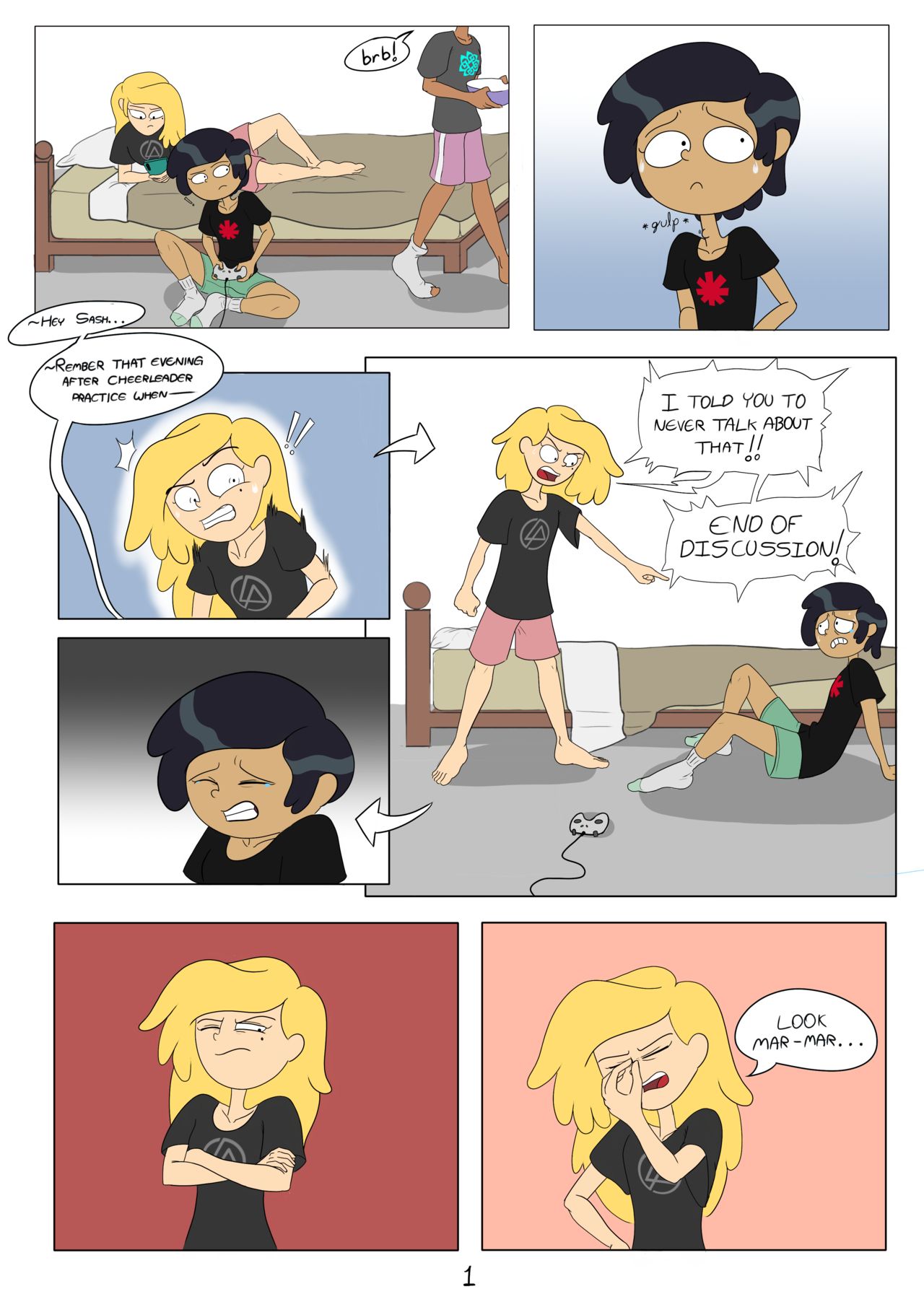 Amphibia /co/ Comic: Marcy Likes Feet page 1 full
