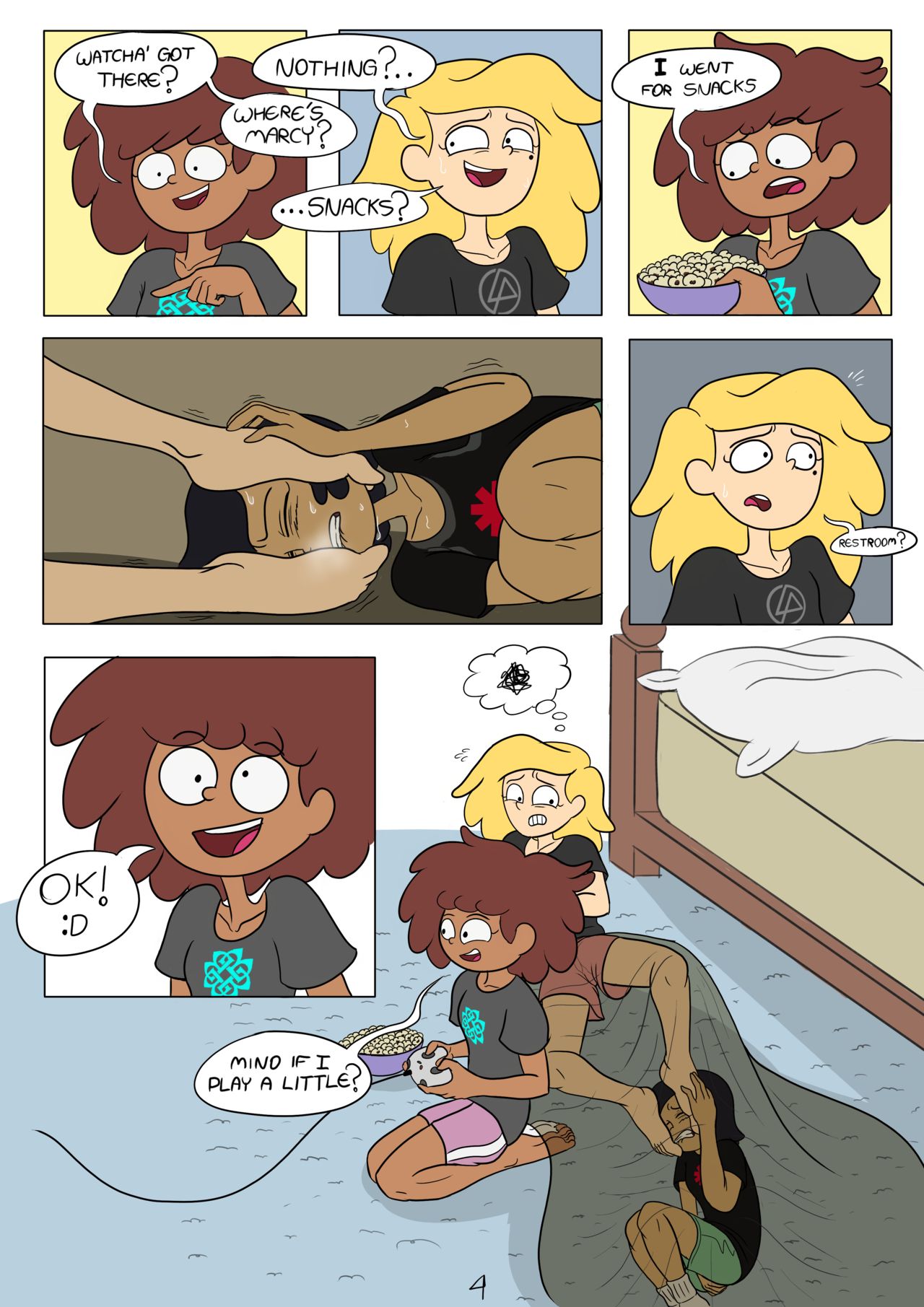 Amphibia /co/ Comic: Marcy Likes Feet page 4 full