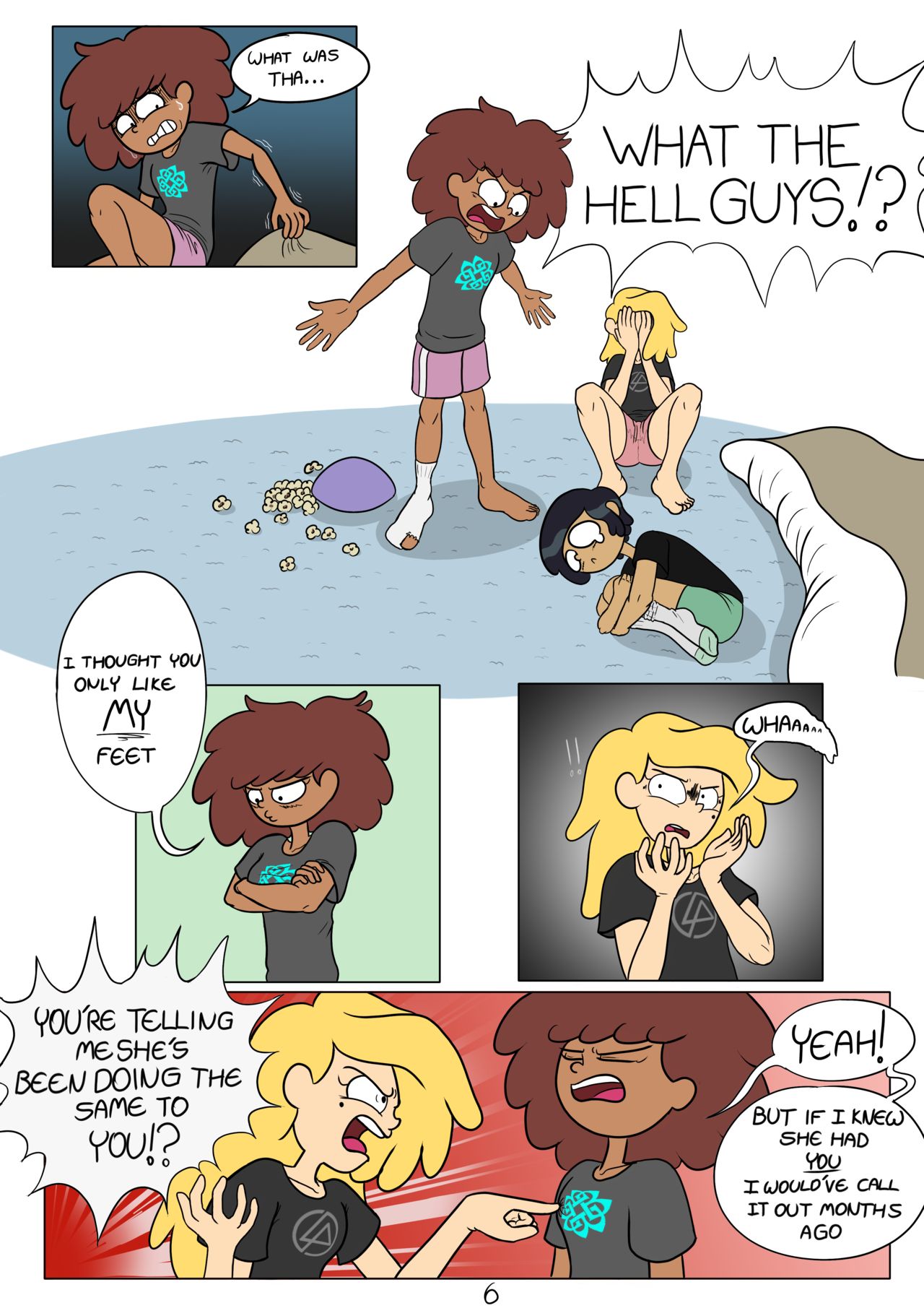 Amphibia /co/ Comic: Marcy Likes Feet page 6 full